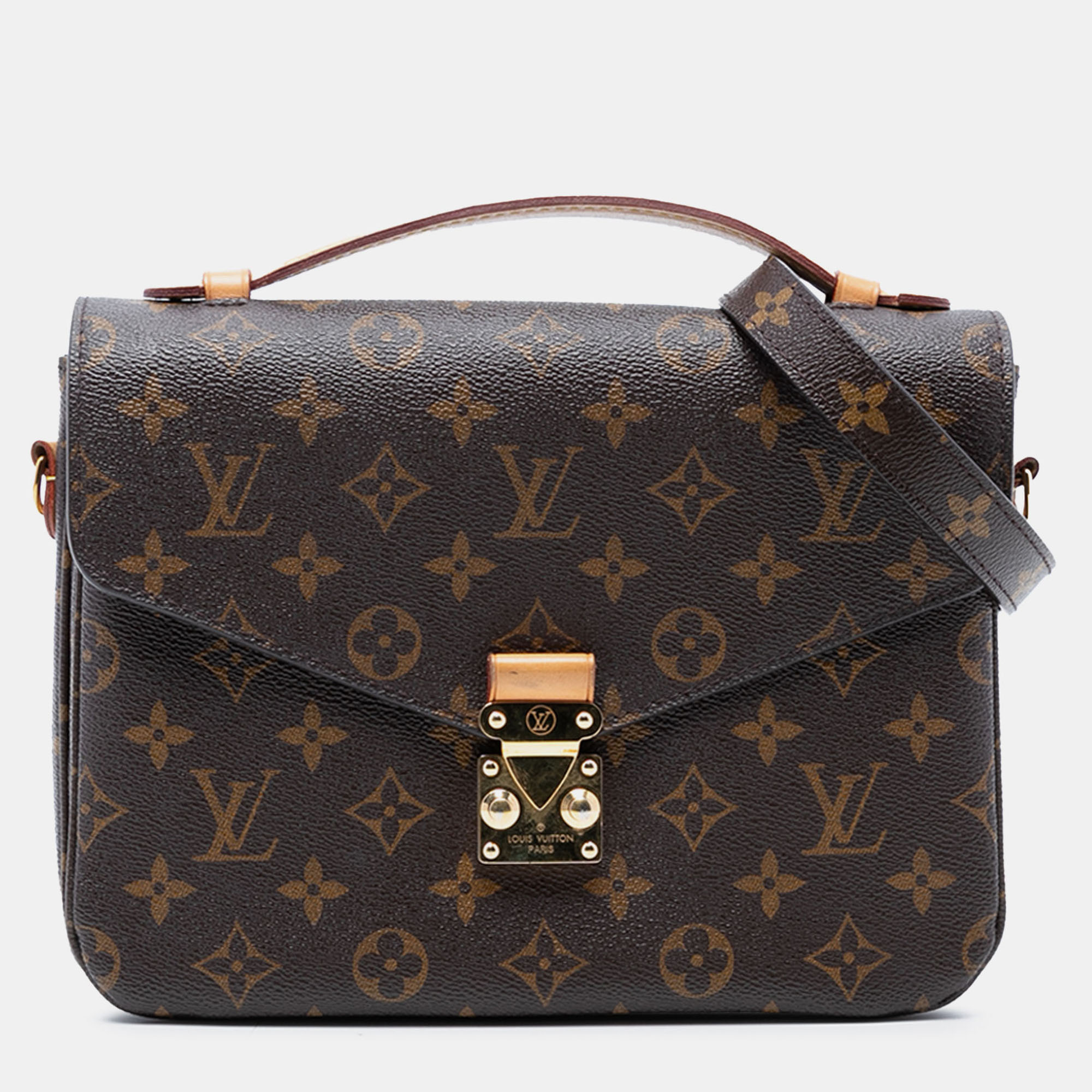 

Louis Vuitton Brown Monogram Pochette Metis