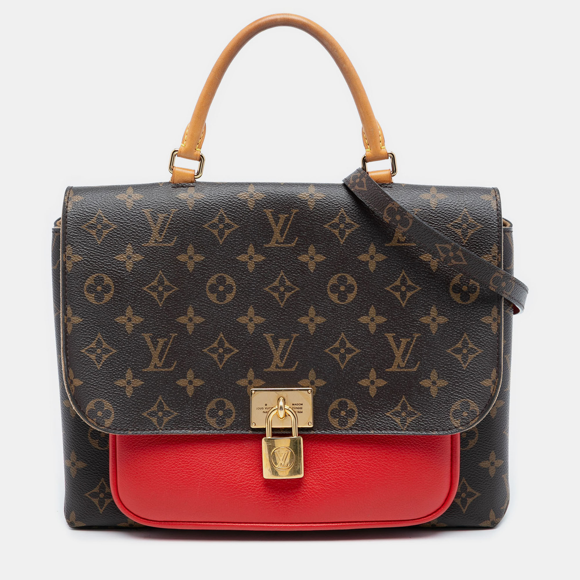 

Louis Vuitton Brown Red Monogram Marignan