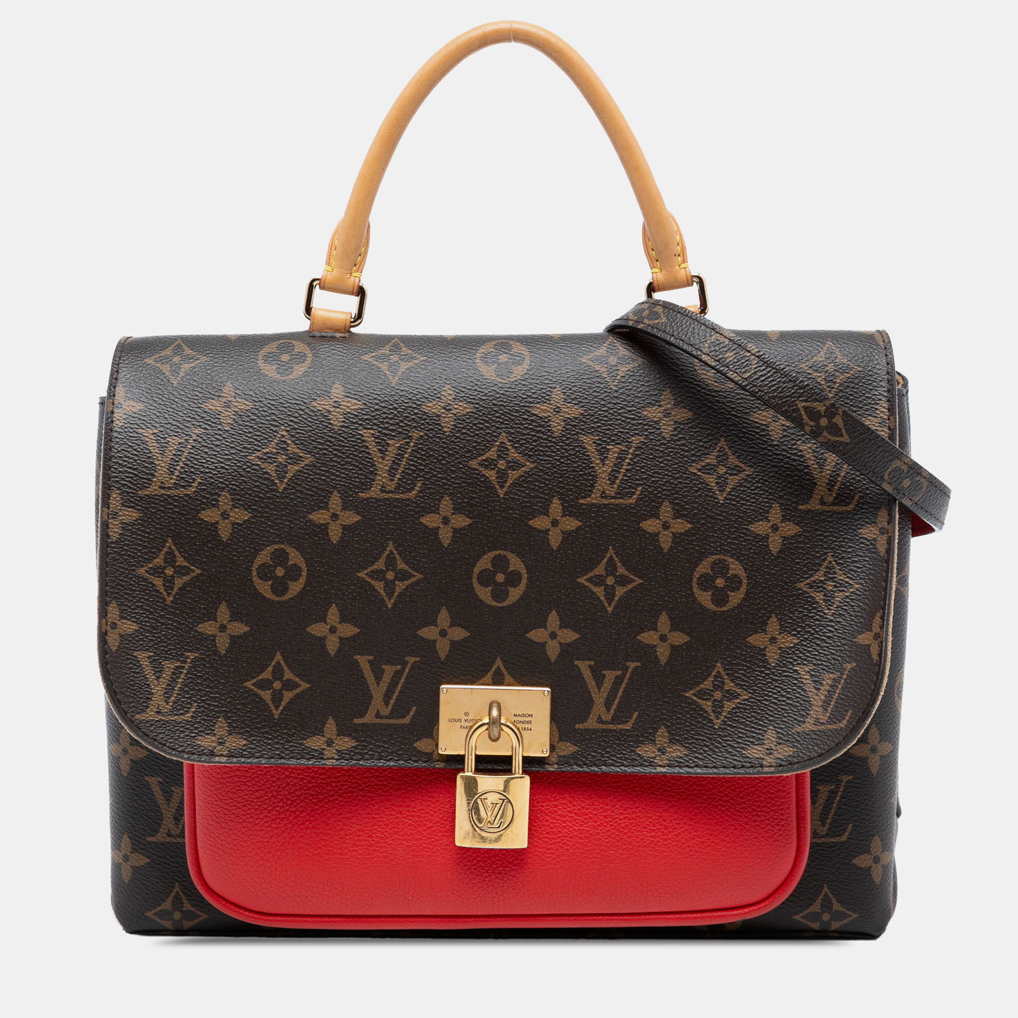 

Louis Vuitton Brown/Red Monogram Marignan