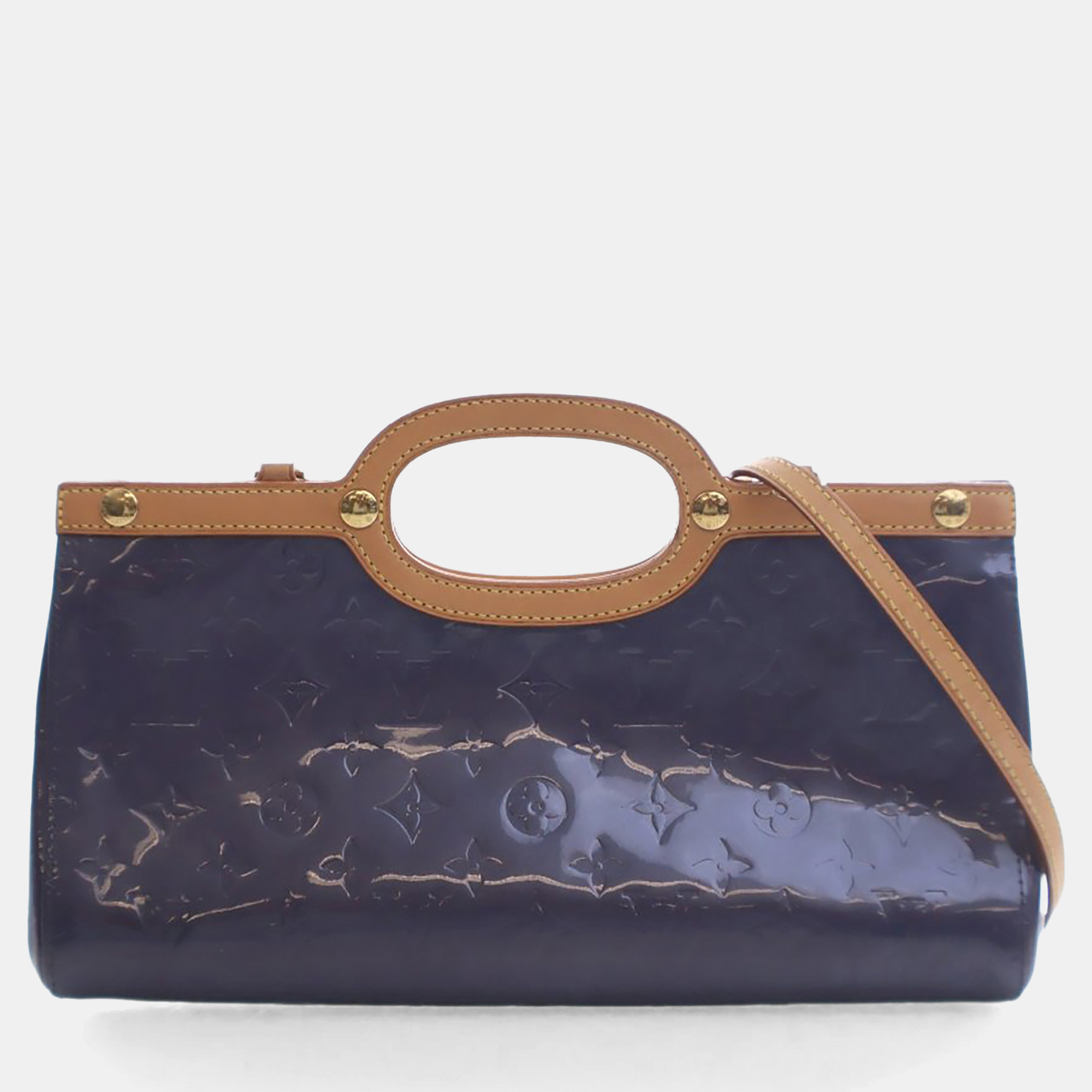 

Louis Vuitton Vintage Purple Monogram Vernis Roxbury Drive Bag