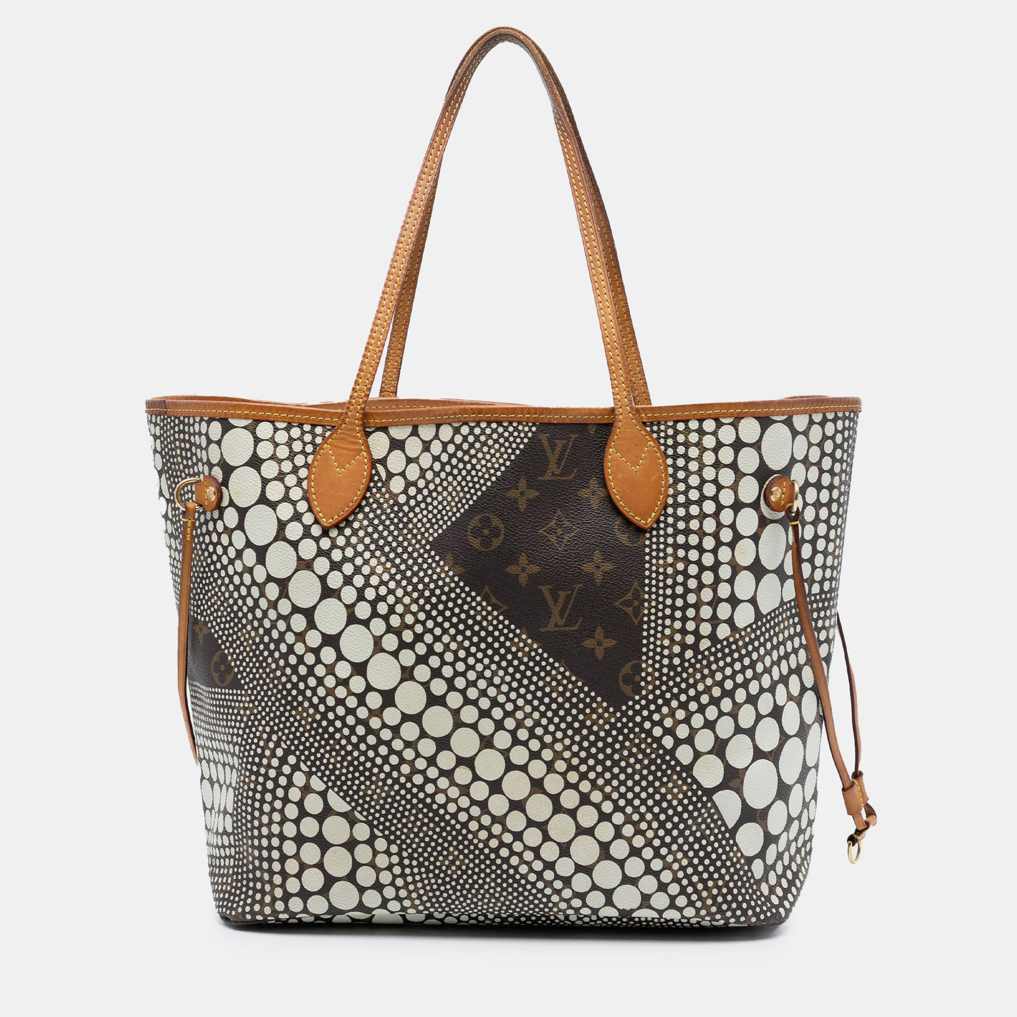 

Louis Vuitton Brown Yayoi Kusama Monogram Neverfull MM