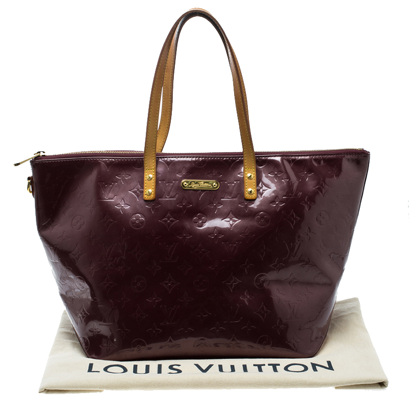 LV bag / LOUIS VUITTON Violette Monogram Vernis Bellevue GM Bag