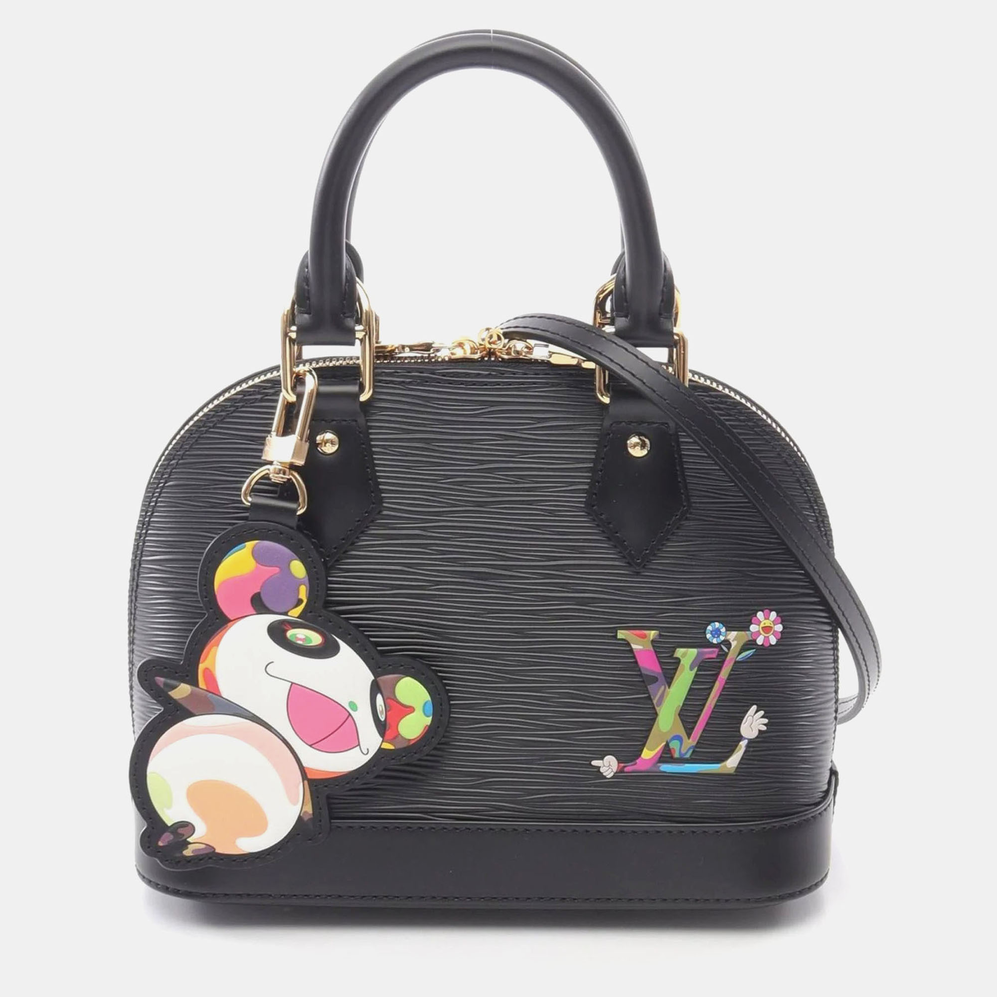 

Louis Vuitton Alma Bb Epi Leather Handbag In Noir Black