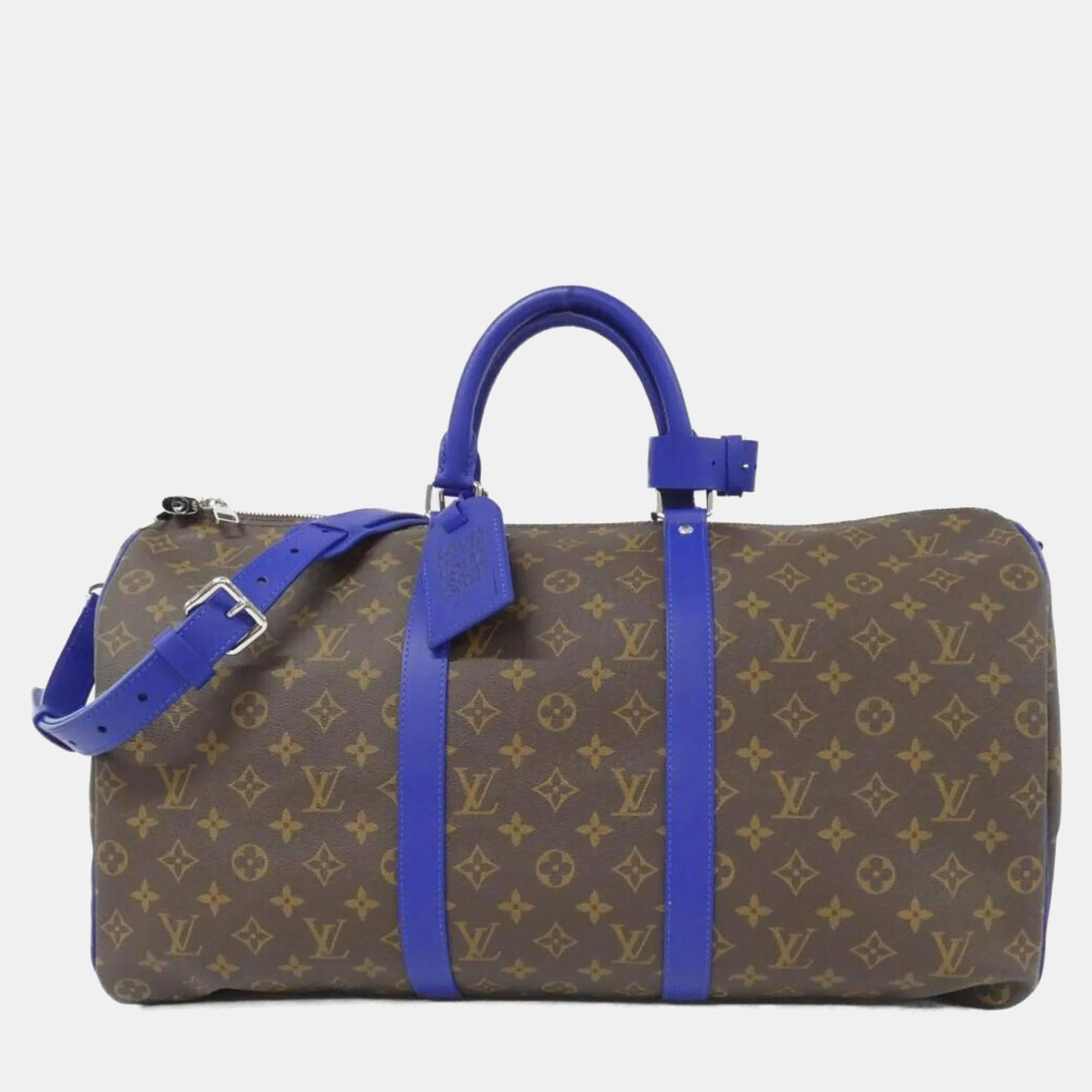 

Louis Vuitton Monogram Macassar Lv Colormania Keepall Bandouliere  Boston Bag, Brown