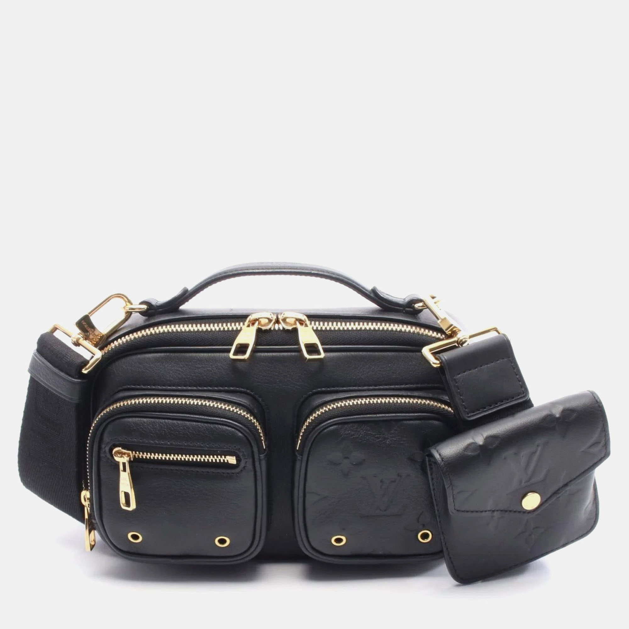 

Louis Vuitton Utility Black Leather Crossbody Bag