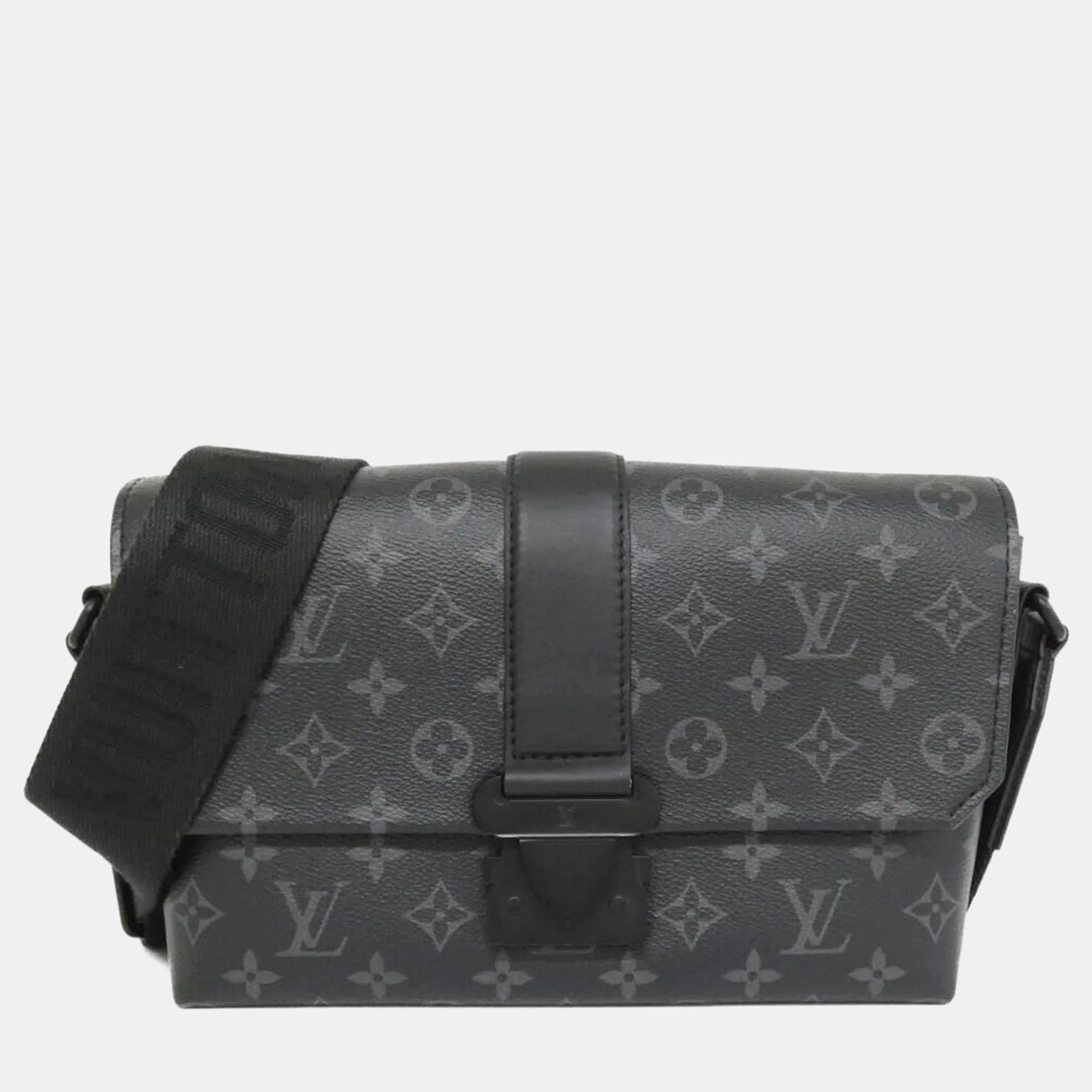 

Louis Vuitton Monogram Eclipse S-Cape Messenger Shoulder Bag, Black