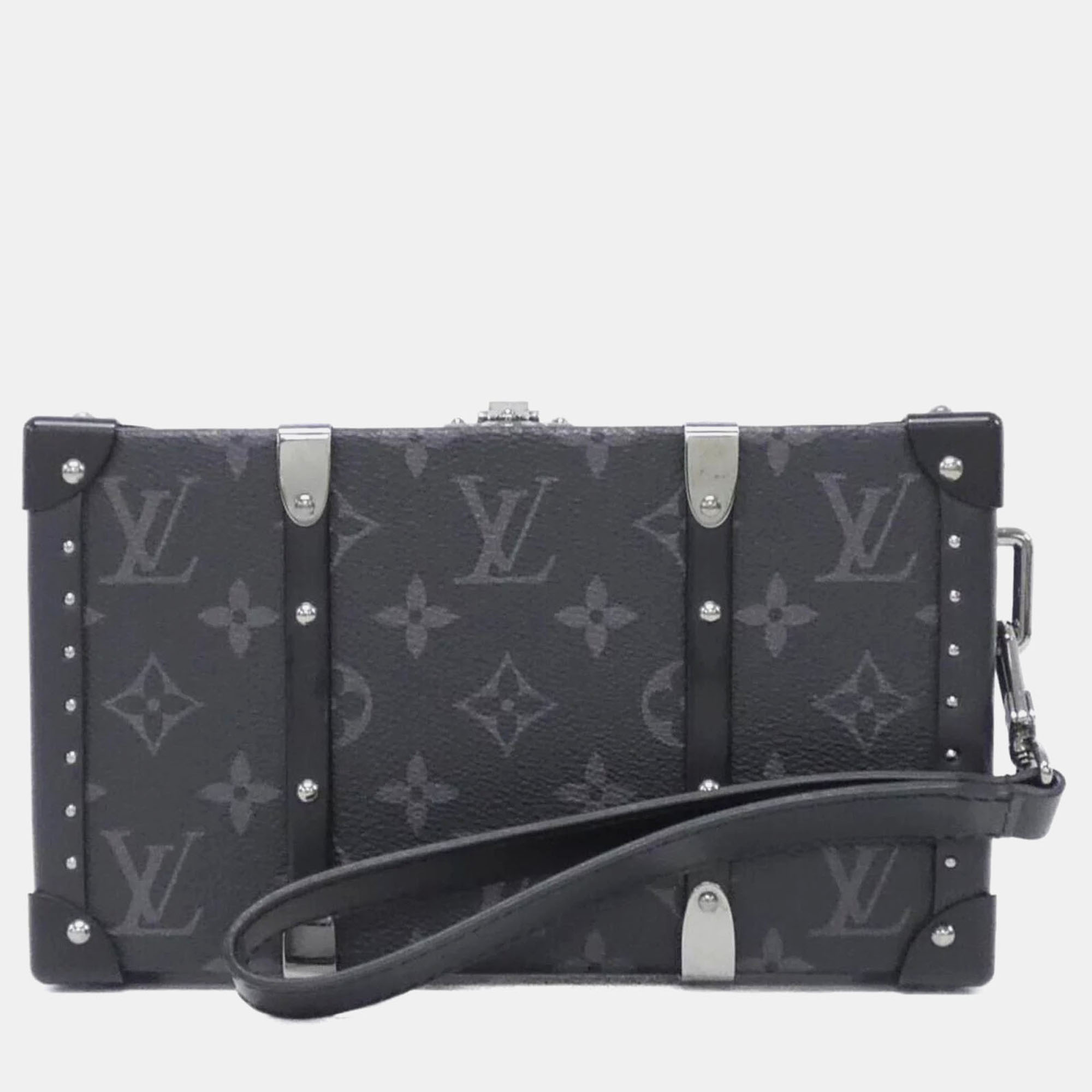 

Louis Vuitton Monogram Eclipse Wallet Trunk Handbag, Black