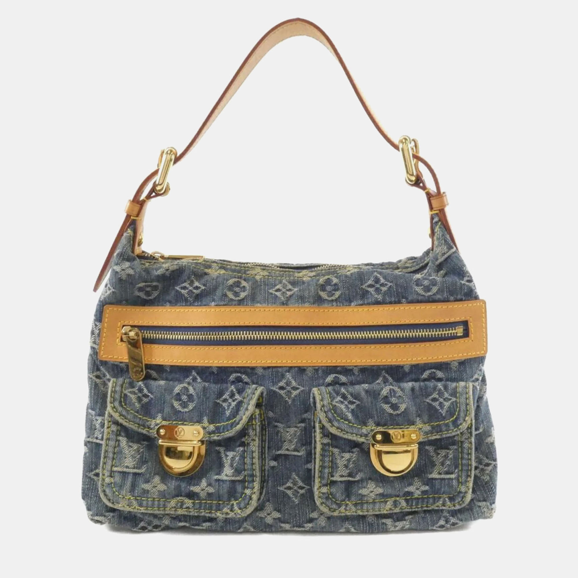 

Louis Vuitton Monogram Denim Baggy Pm Shoulder Bag, Blue