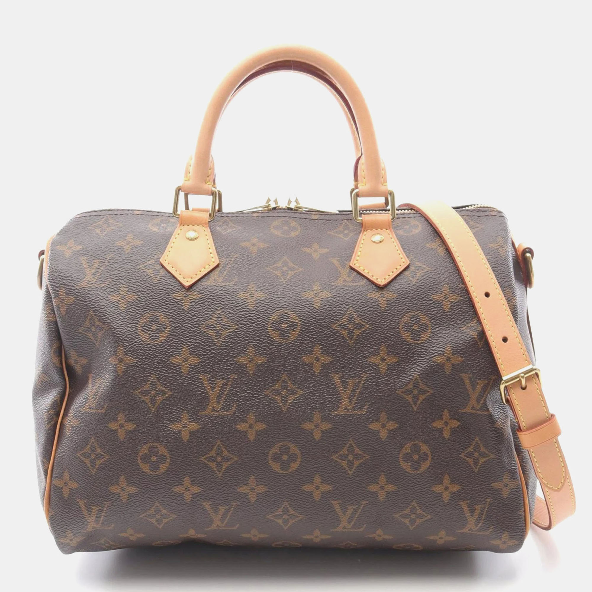 

Louis Vuitton Speedy Bandouliere 30 Handbag Coated Canvas And Leather Monogram Brown