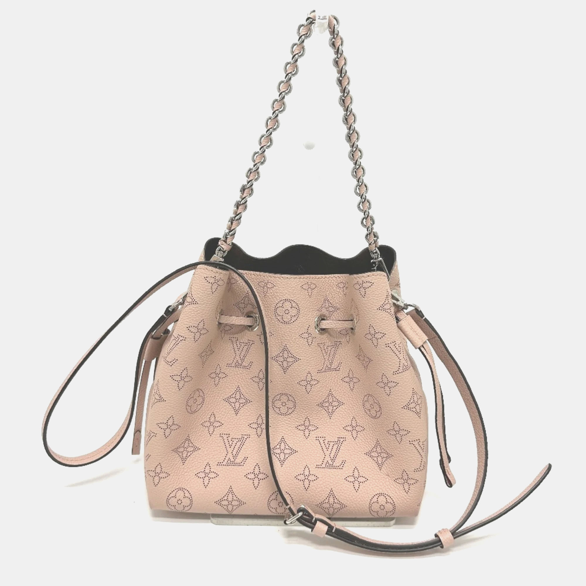 

Louis Vuitton Monogram Mahina Bella 2-Way Bag Drawstring Chain Shoulder Leather Magnolia Pink