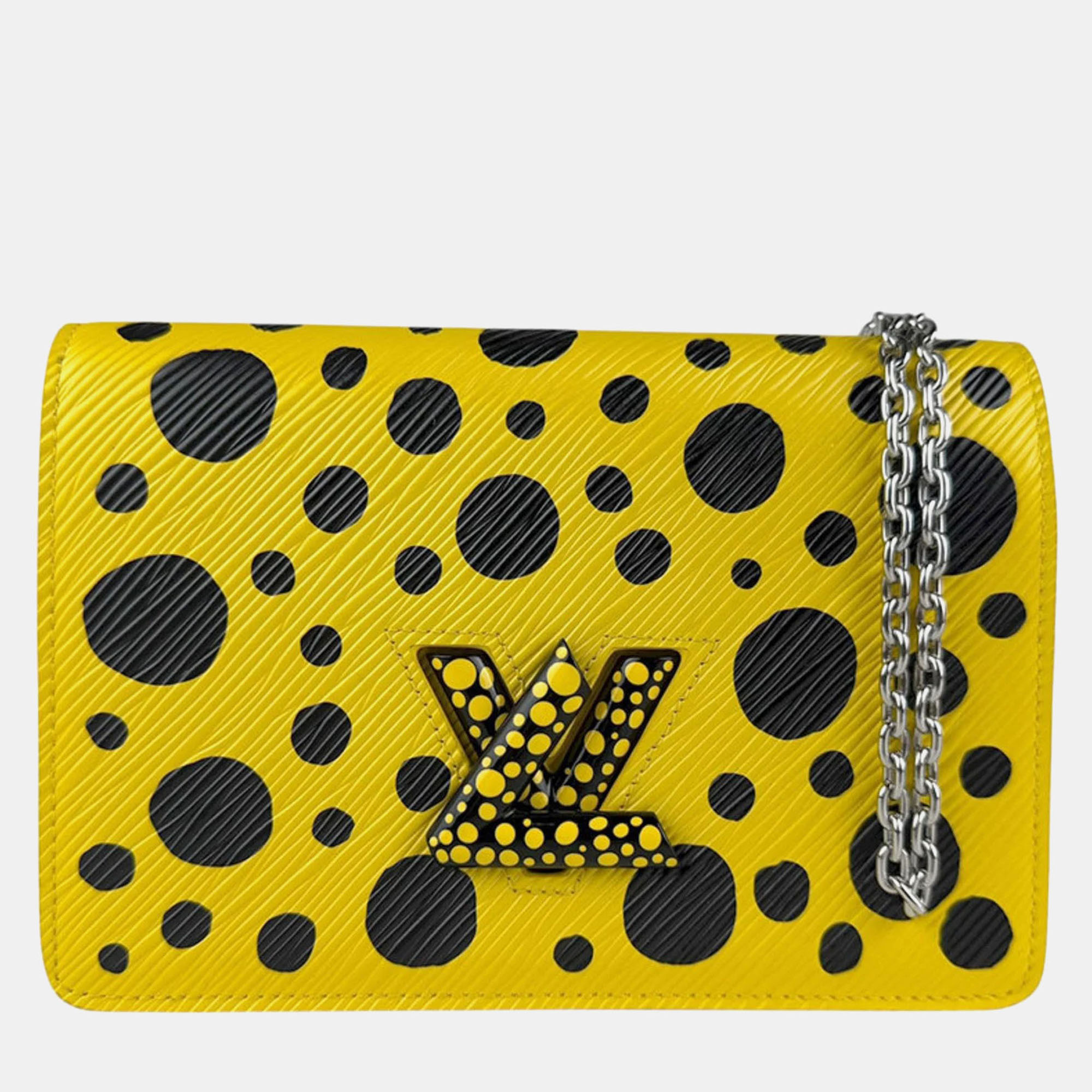 

Louis Vuitton Louis Vuitton Chain Wallet Lv X Yk Epi Leather Portefeuille Twist, Black