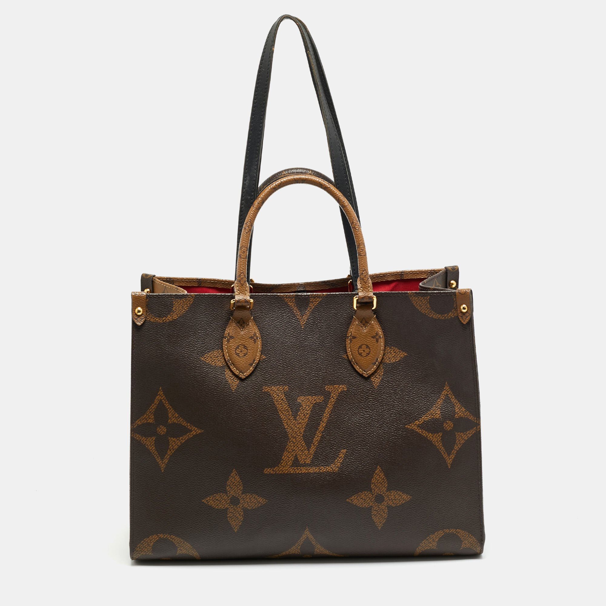 

Louis Vuitton OnTheGo MM Monogram Reverse Giant Canvas Bag, Brown