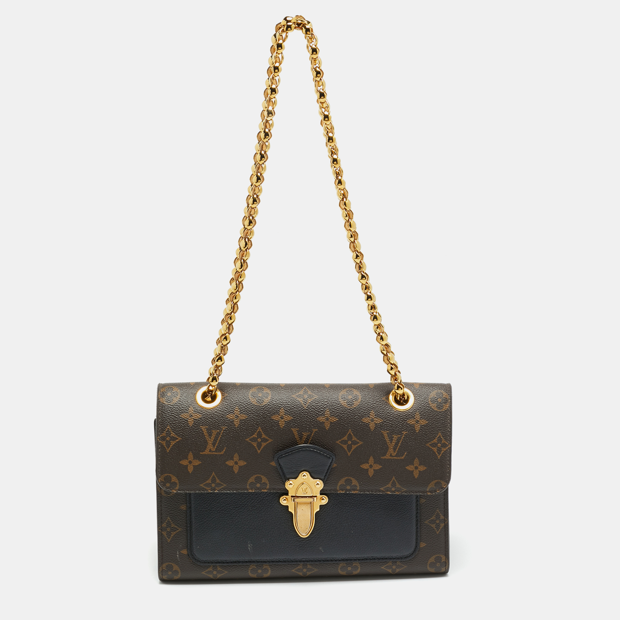 

Louis Vuitton Victoire Black Monogram Canvas and Leather Bag