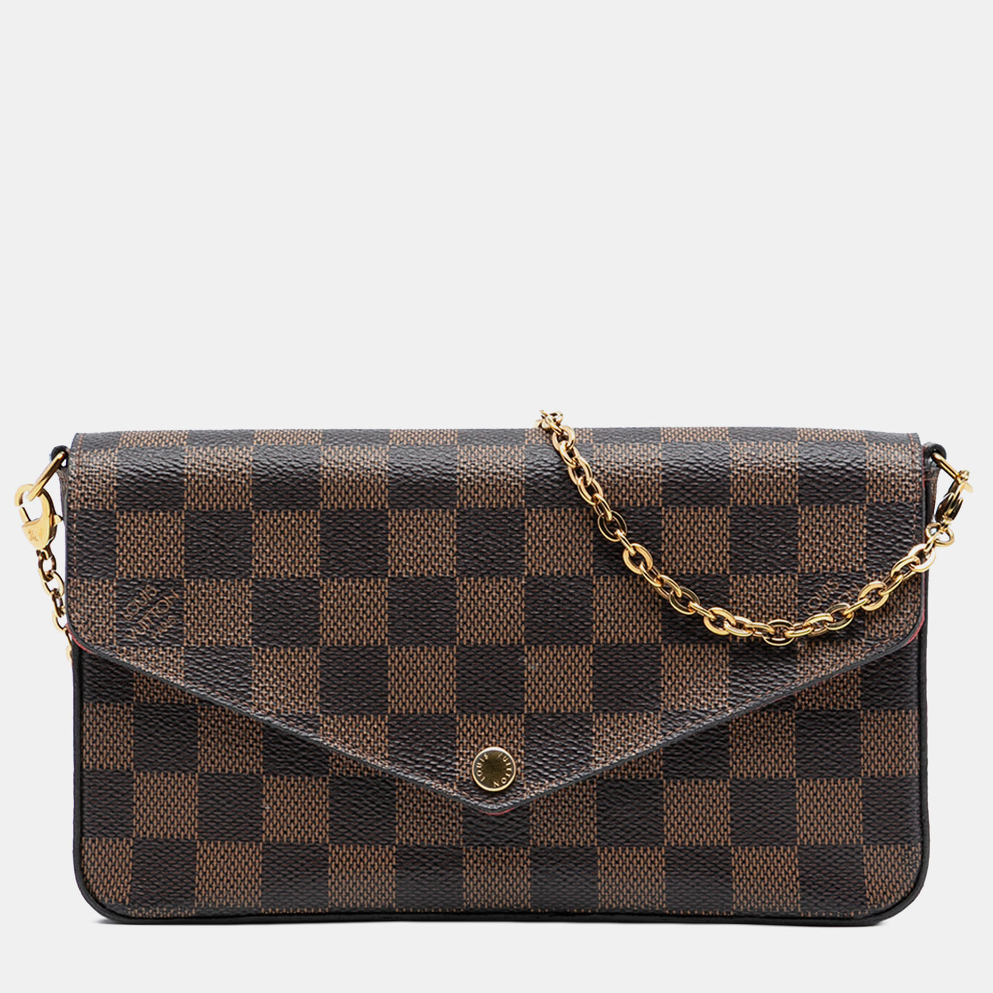 

Louis Vuitton Brown Damier Ebene Pochette Felicie