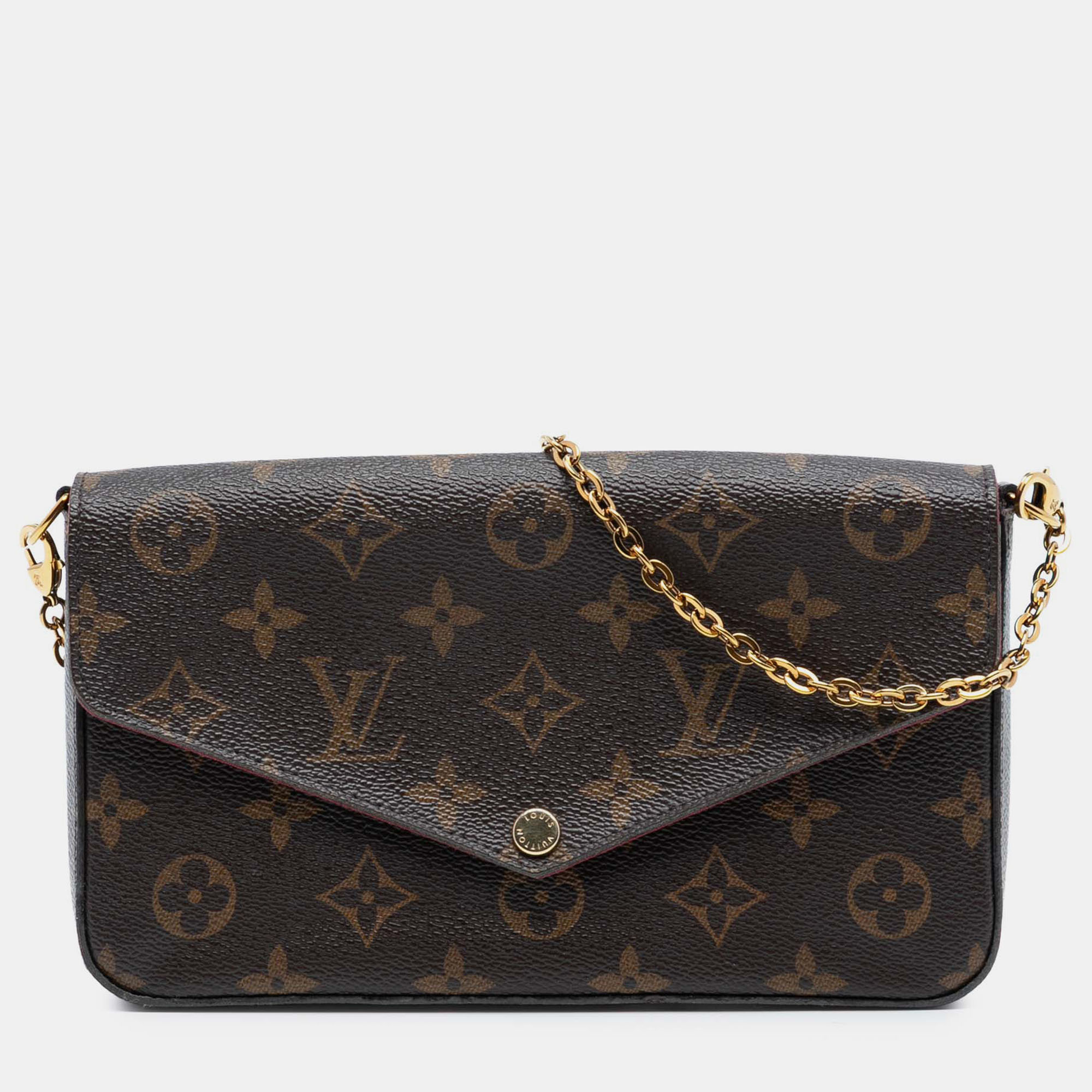 

Louis Vuitton Brown Monogram Pochette Felicie