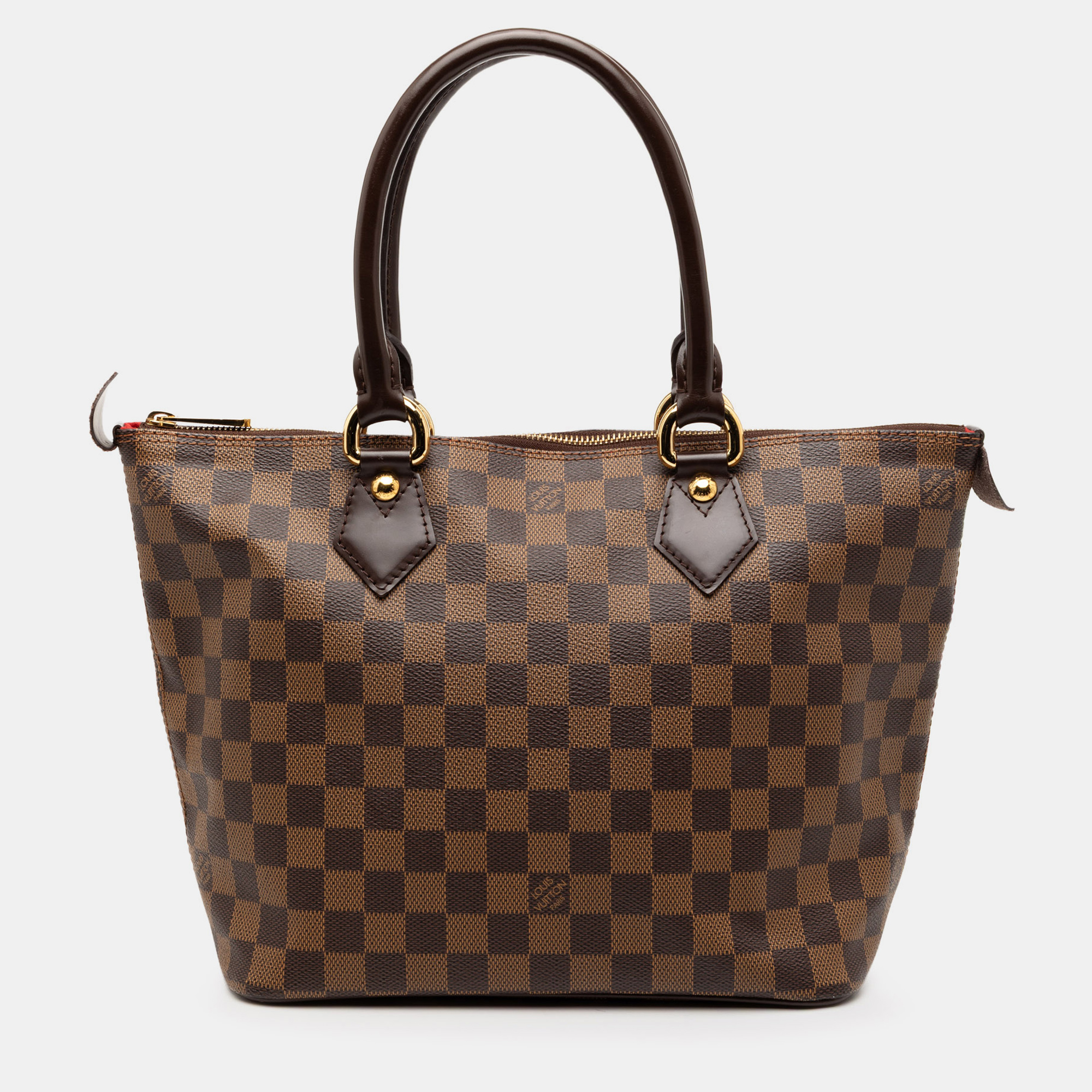 

Louis Vuitton Brown Damier Ebene Saleya PM
