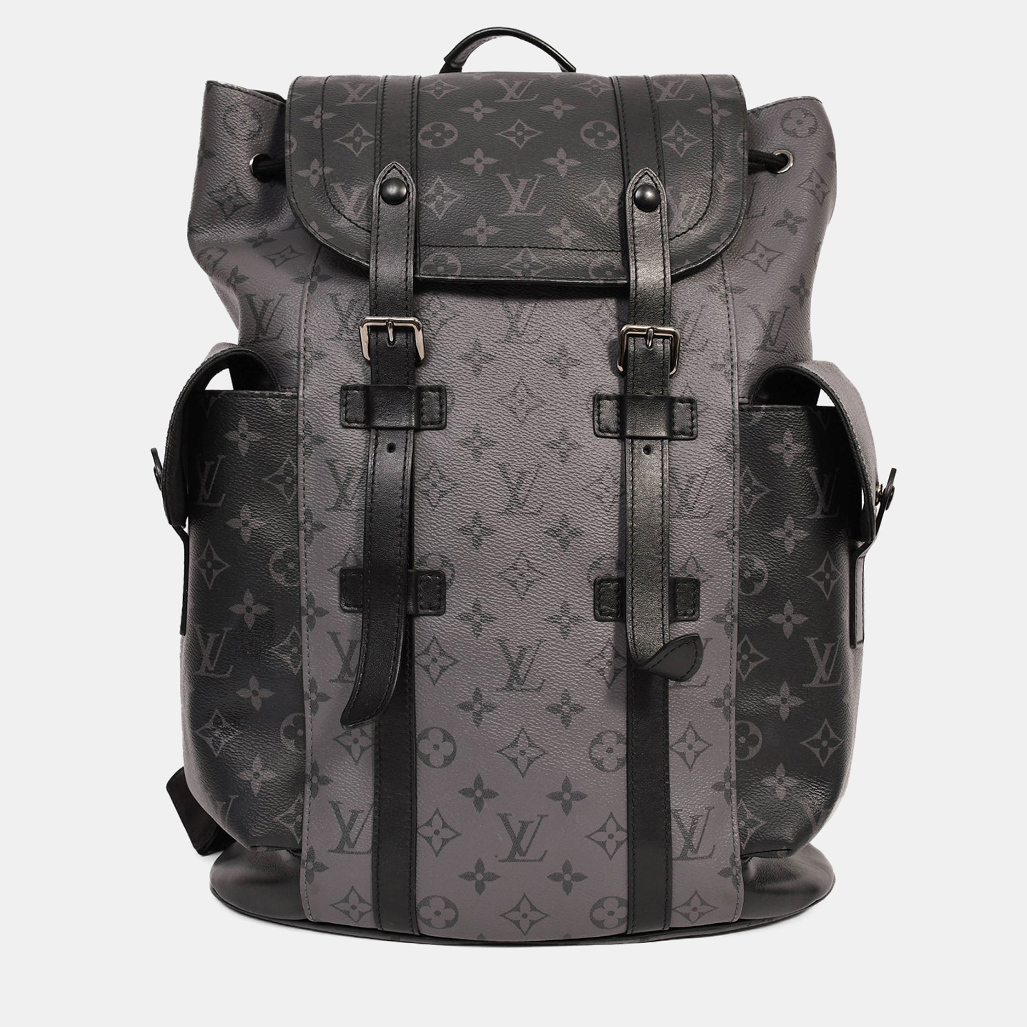 

Louis Vuitton Monogram Eclipse 'Christopher' MM Backpack, Black