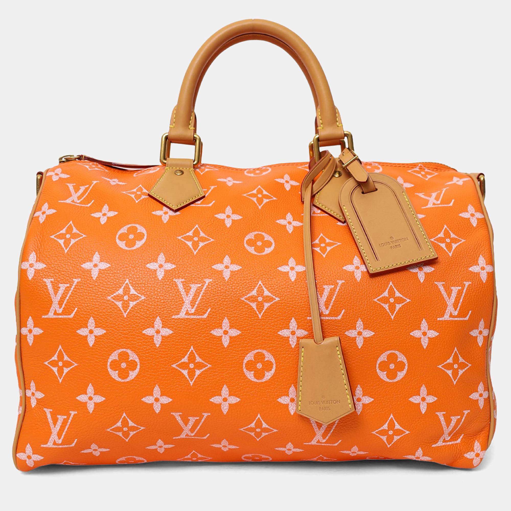 

Louis Vuitton VIA Orange Monogram Leather Speedy P9 Bandouliere 40