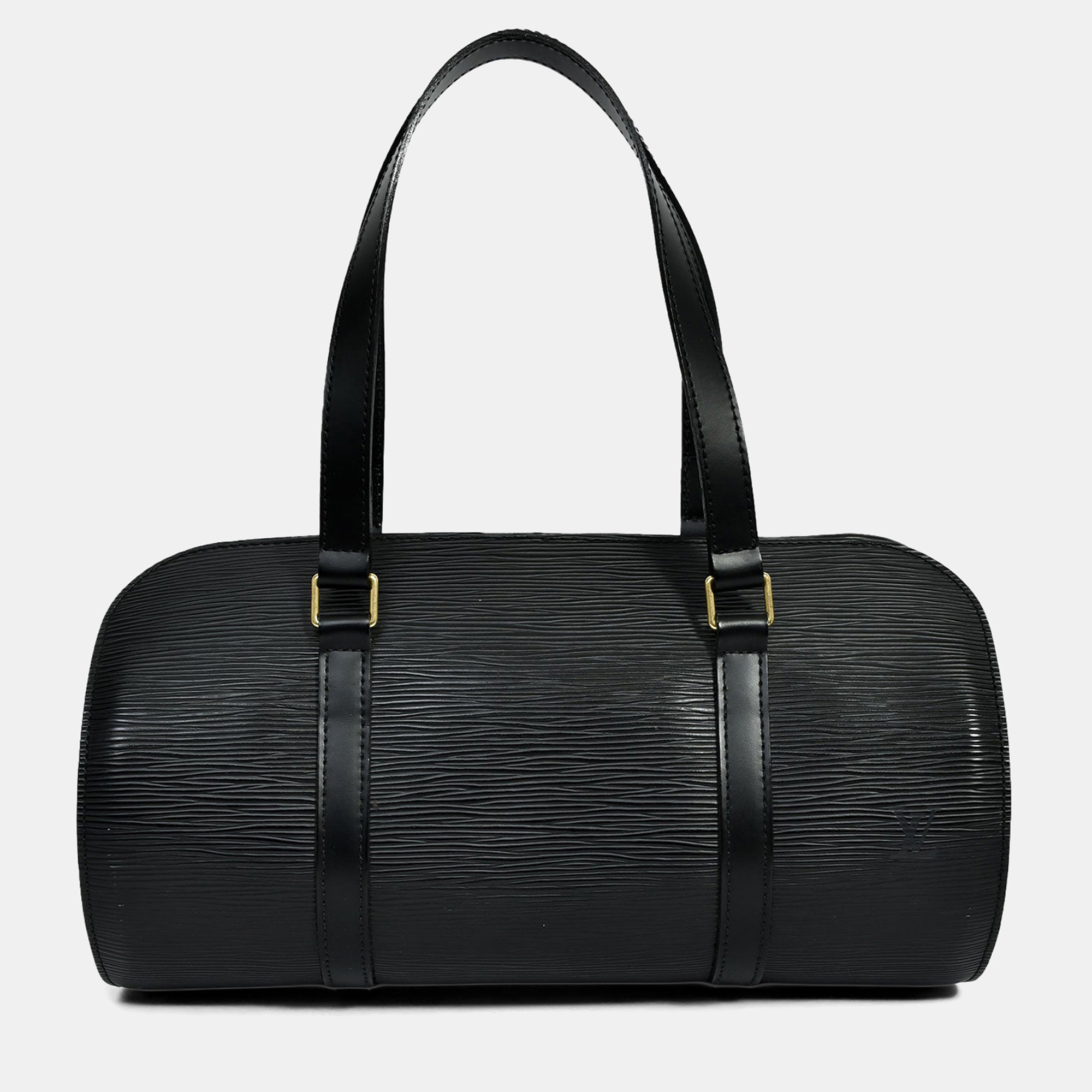

Louis Vuitton Black Epi Leather 'Soufflot' Handbag
