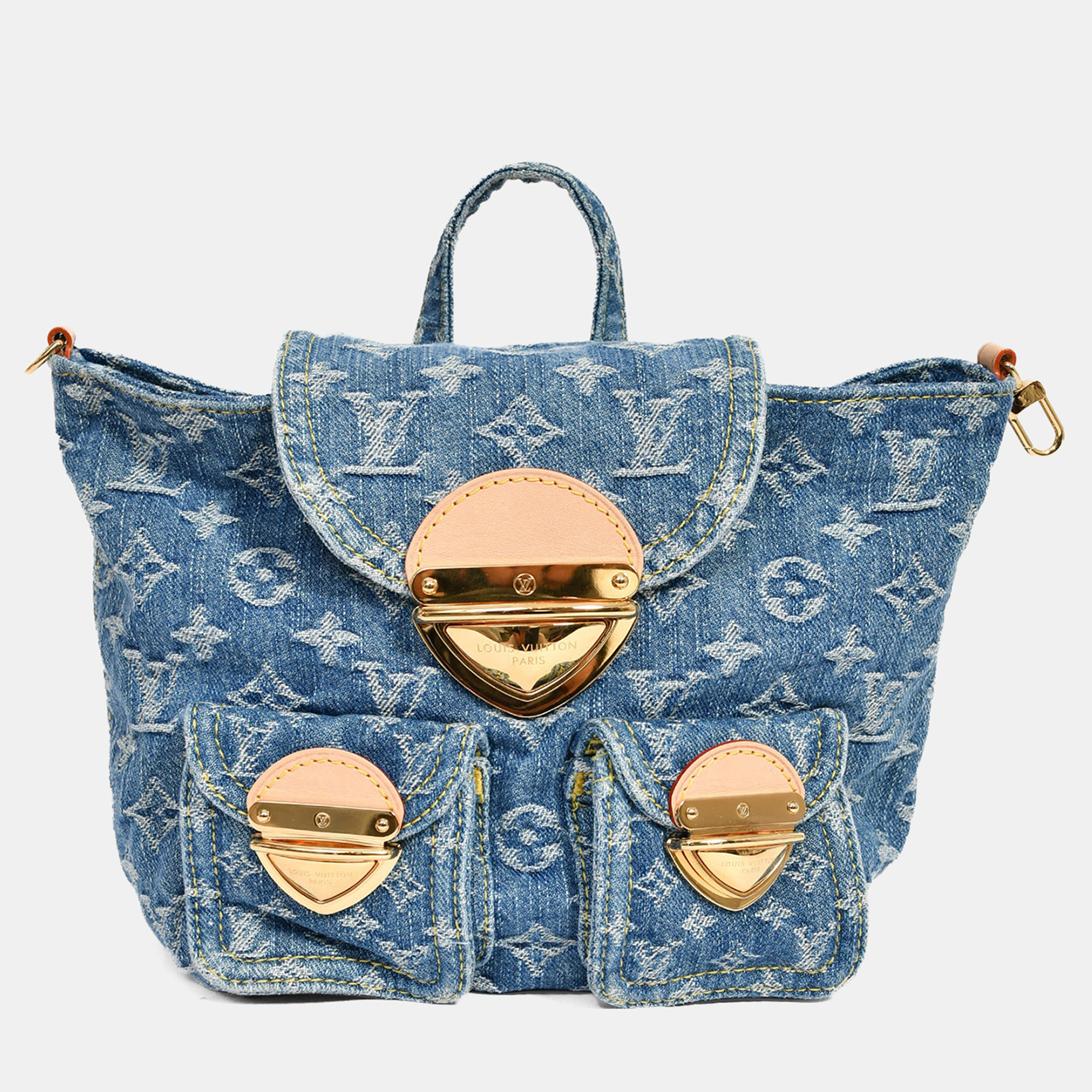 

Louis Vuitton Blue Denim Monogram Mini Venice Backpack