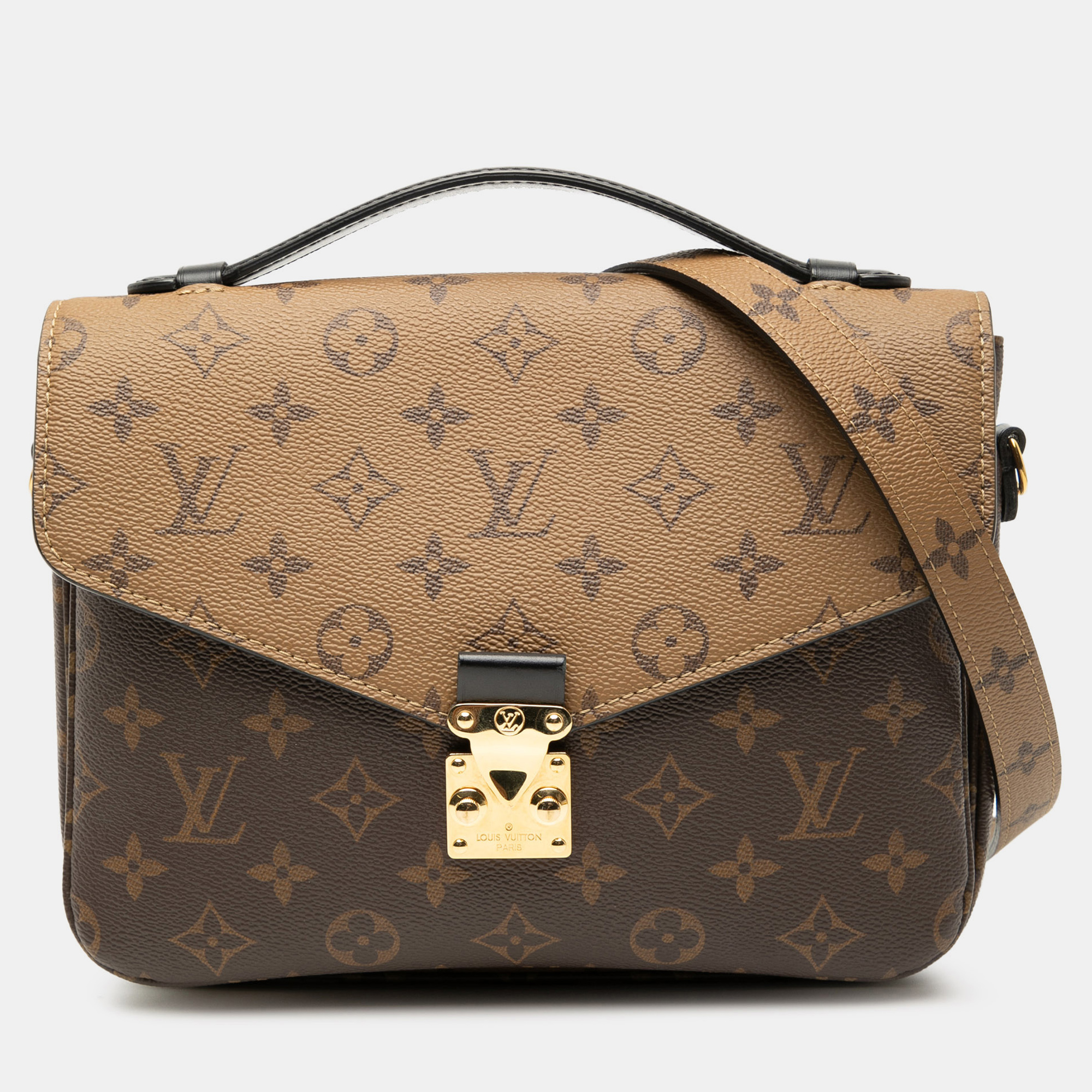 

Louis Vuitton Brown Monogram Reverse Pochette Metis