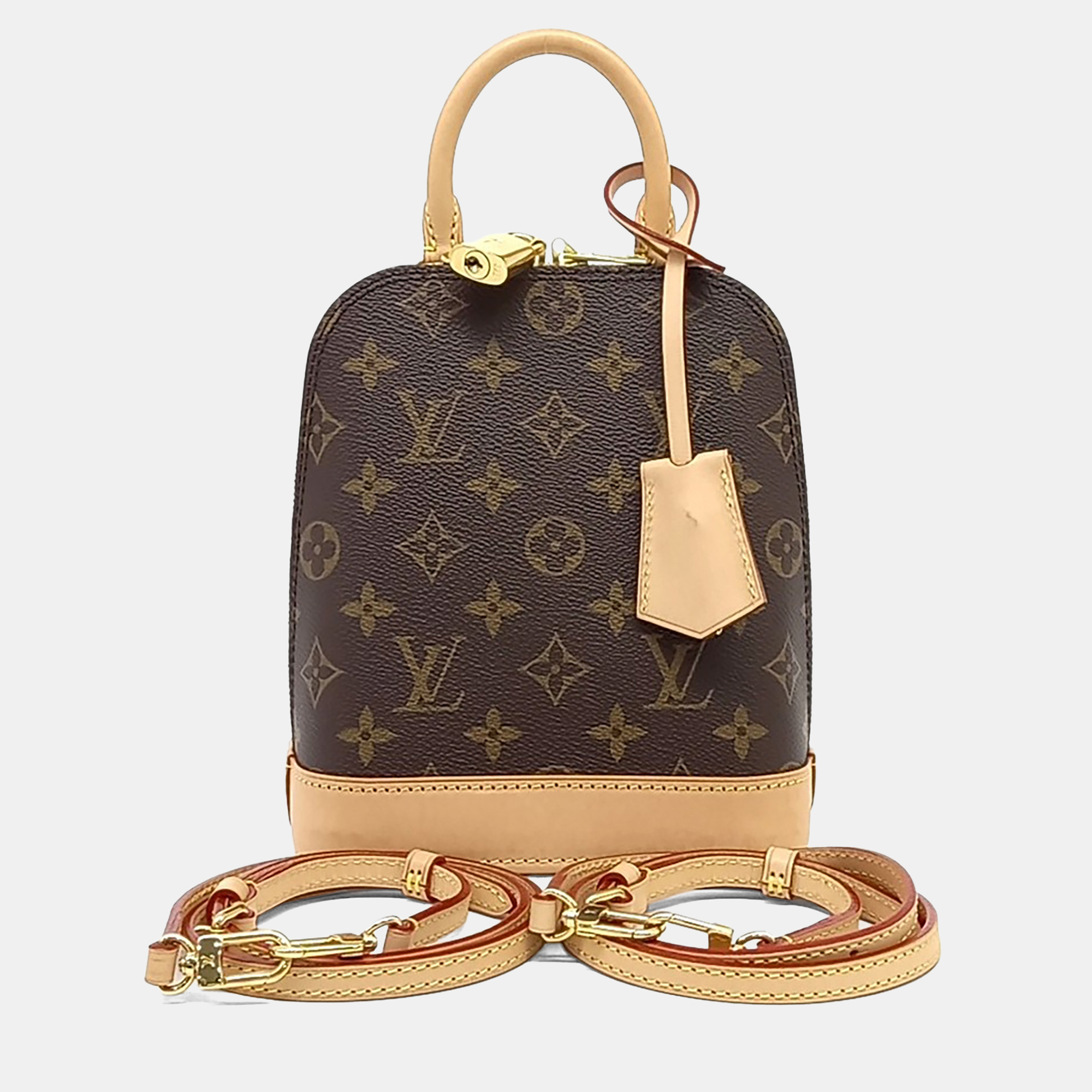 

Louis Vuitton Brown PVC Monogram Alma Backpack