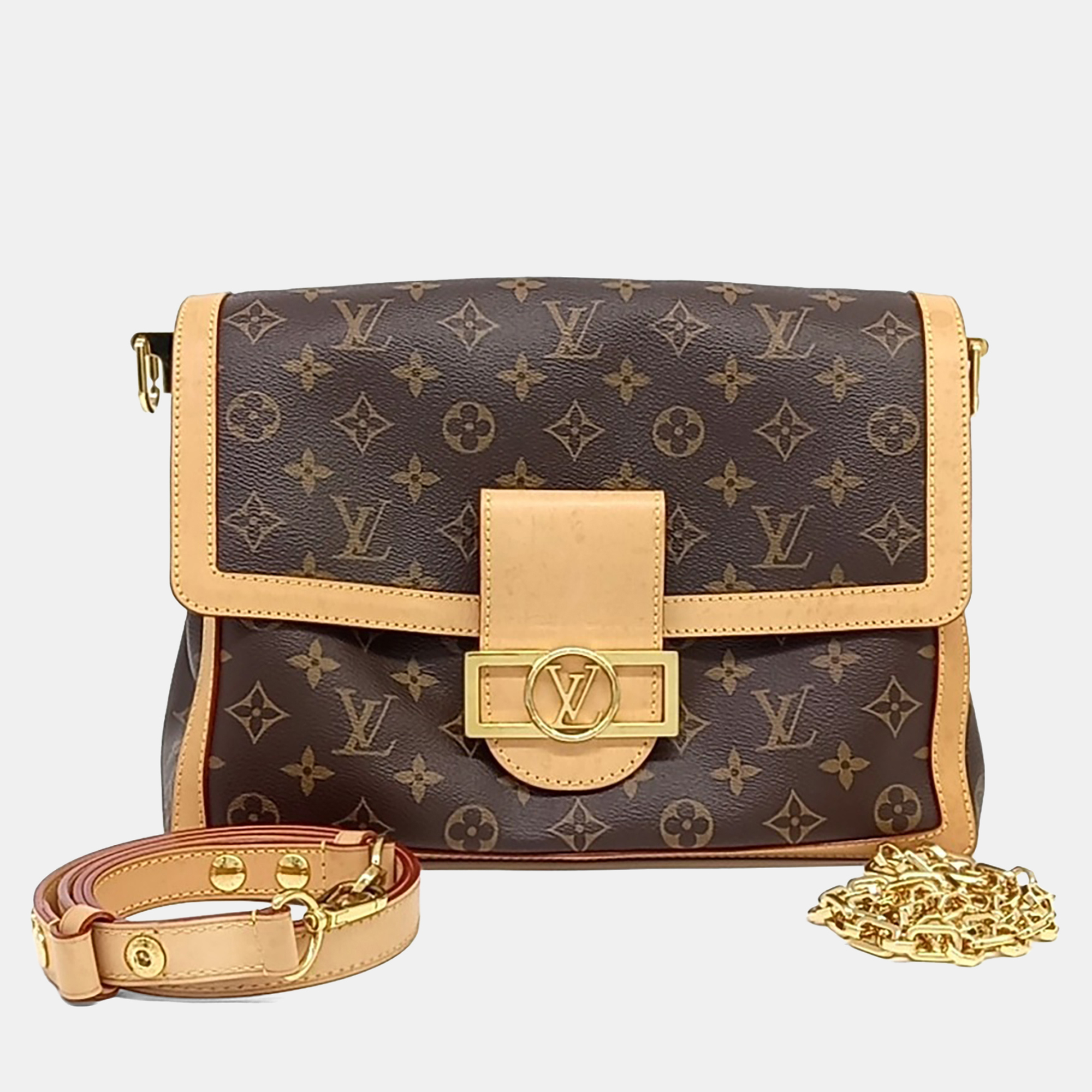 

Louis Vuitton Brown PVC Monogram Dauphine Soft