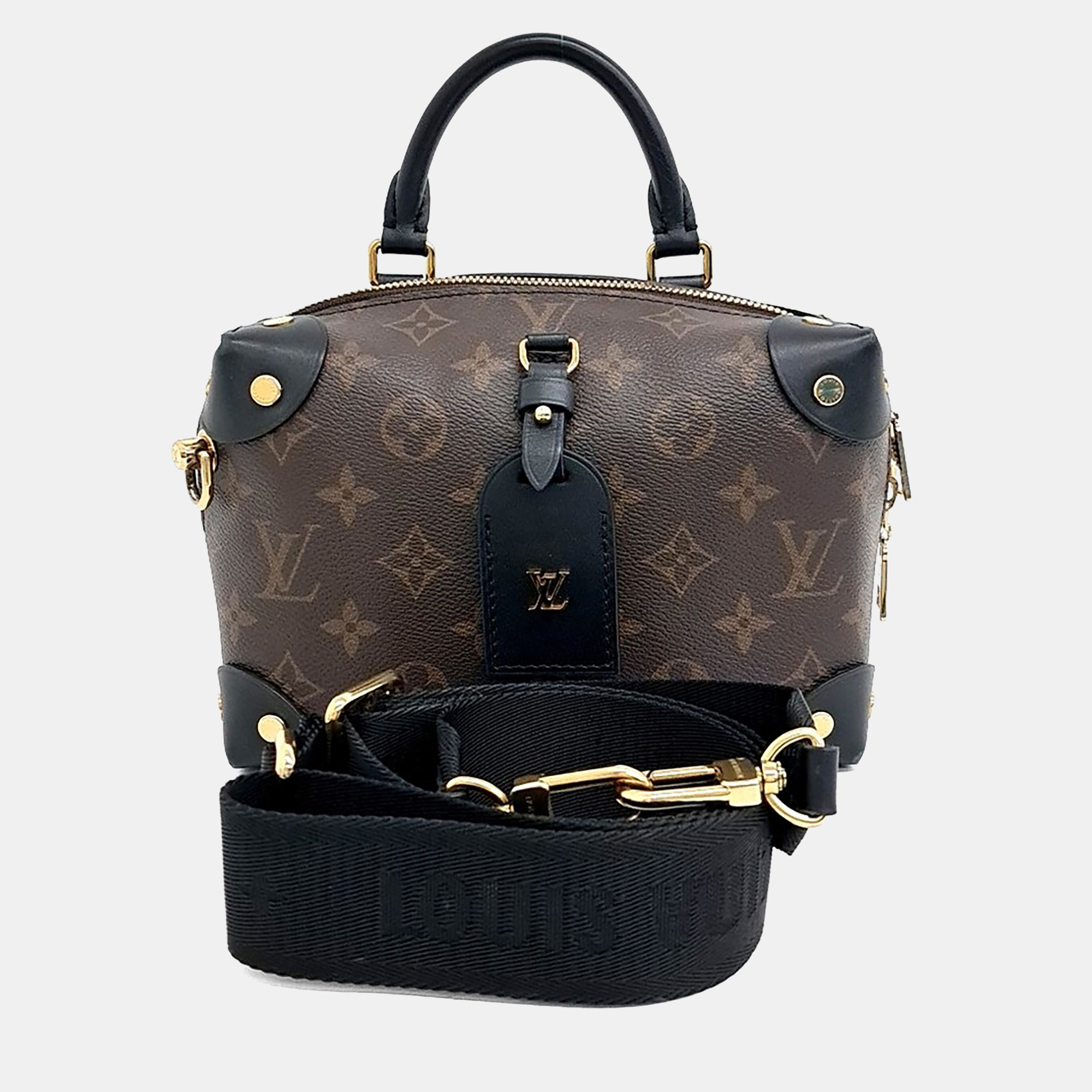 

Louis Vuitton Brown PVC Monogram Petite Malle Souffle
