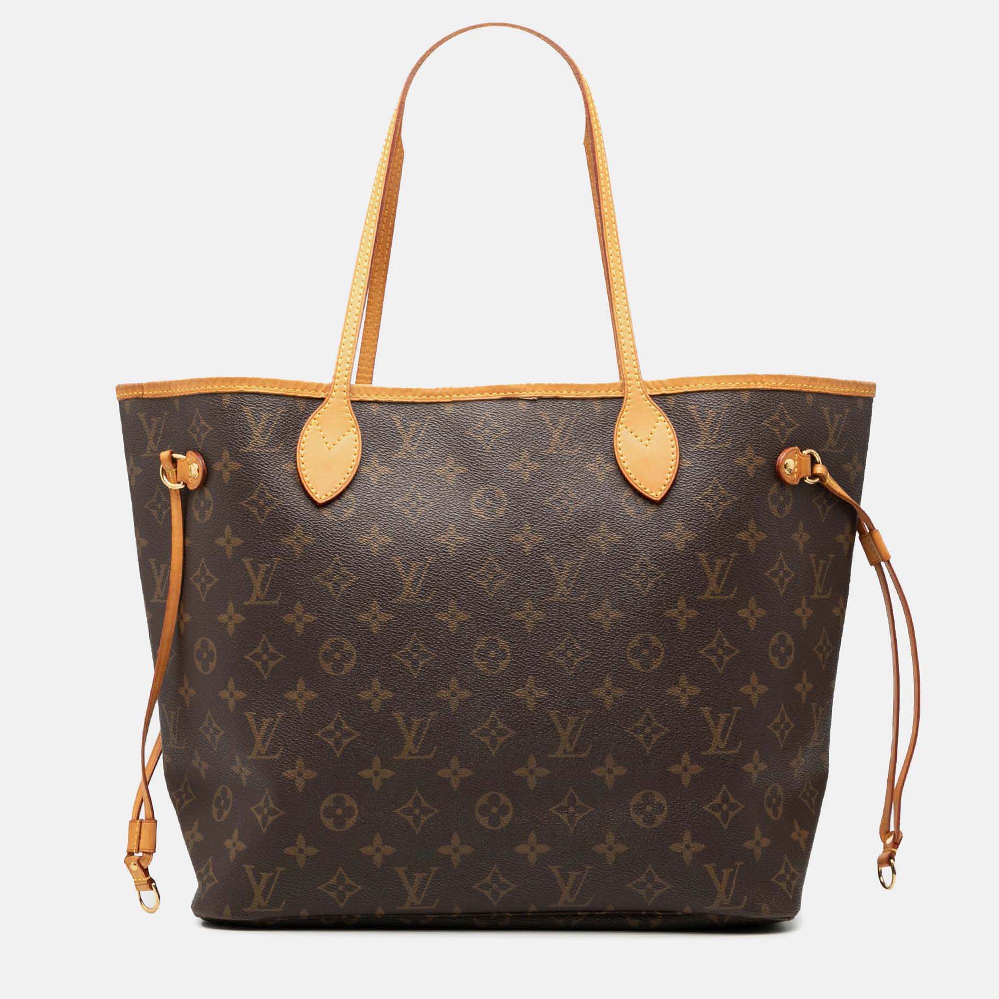 

Louis Vuitton Brown Monogram Neverfull MM