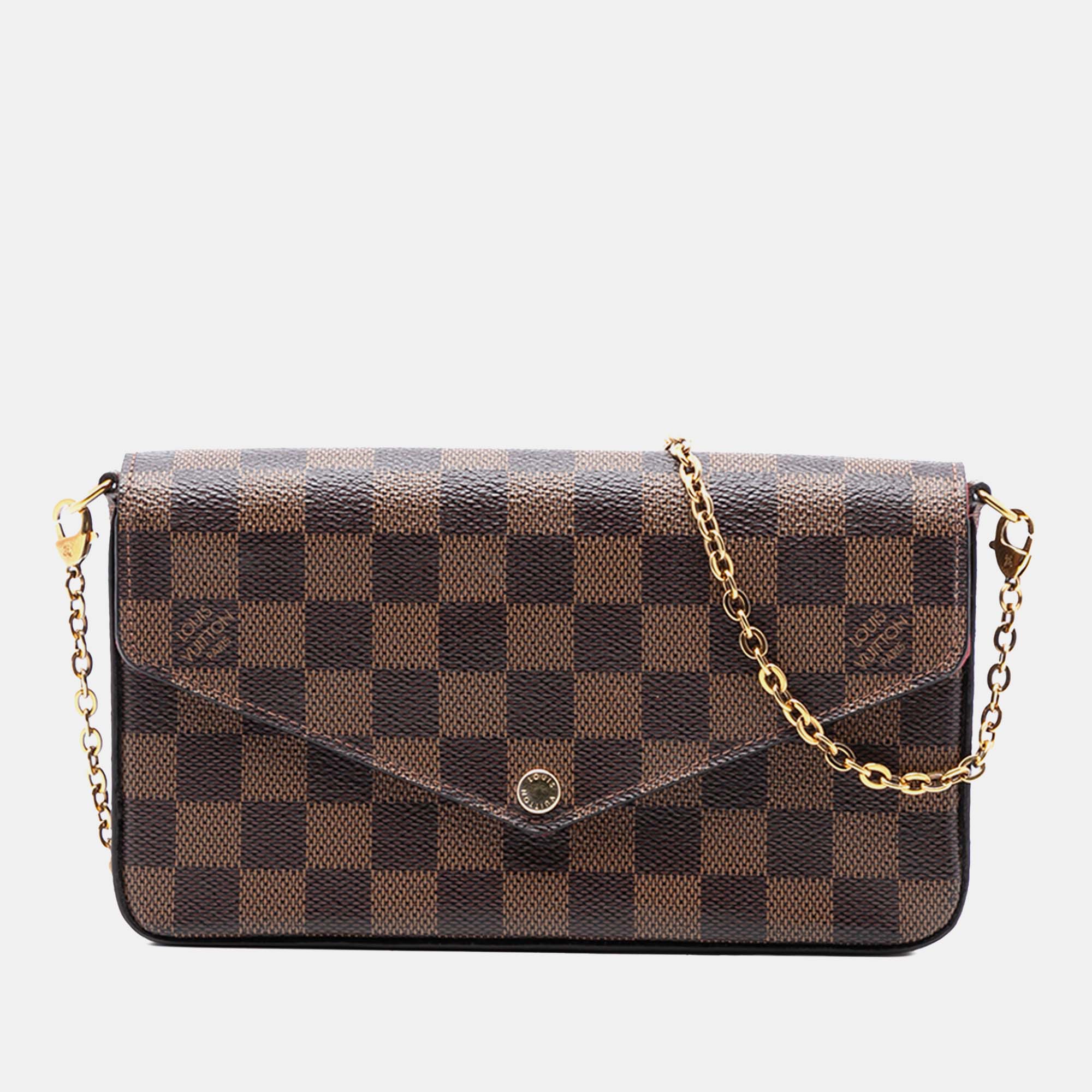 

Louis Vuitton Brown Damier Ebene Pochette Felicie