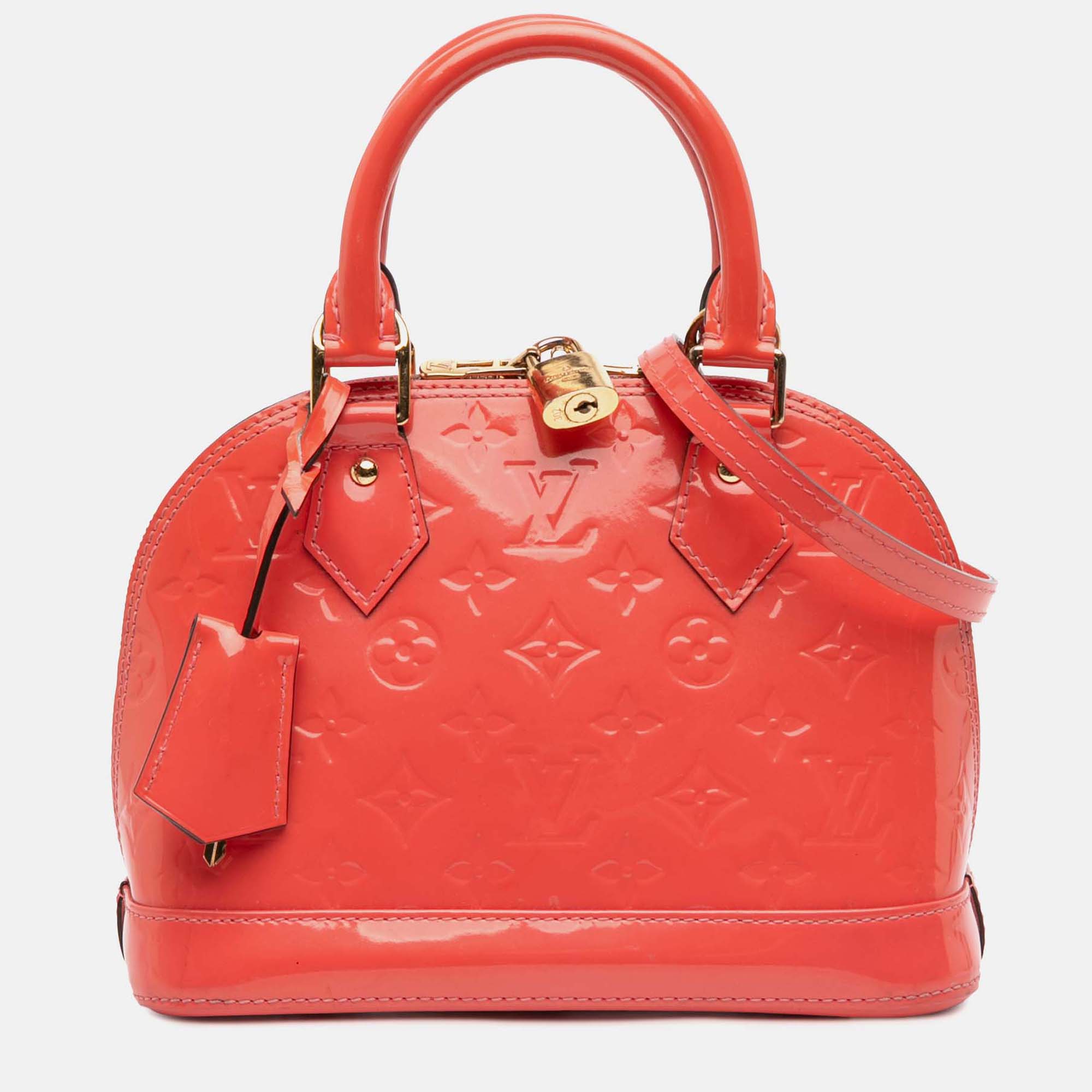 

Louis Vuitton Pink Monogram Vernis Alma BB