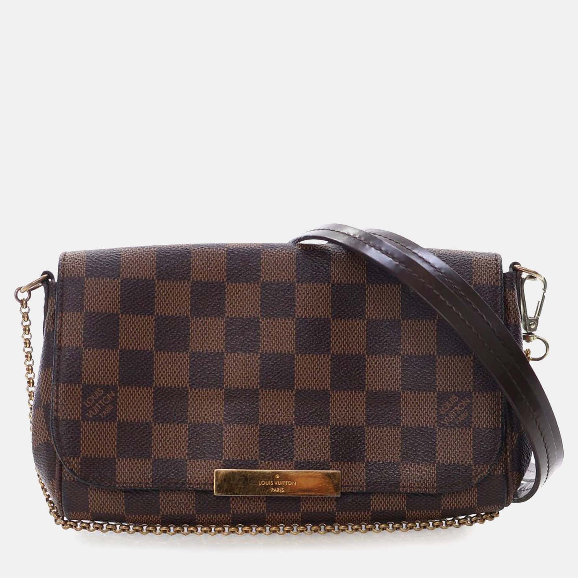 

Louis Vuitton Brown Damier Ebene Favorite PM