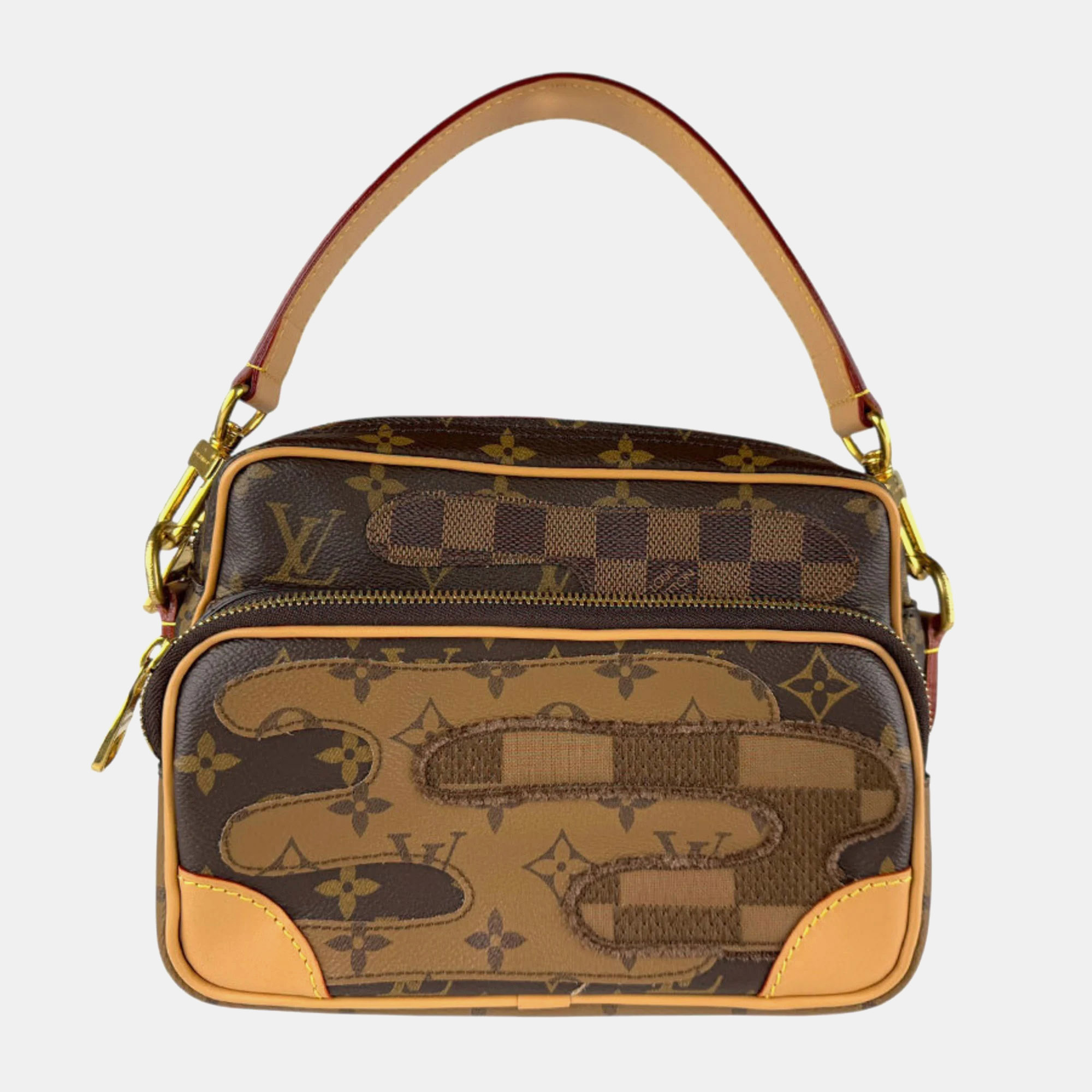 

Louis Vuitton X Nigo Nile Brown Monogram Coated Canvas Shoulder Bag