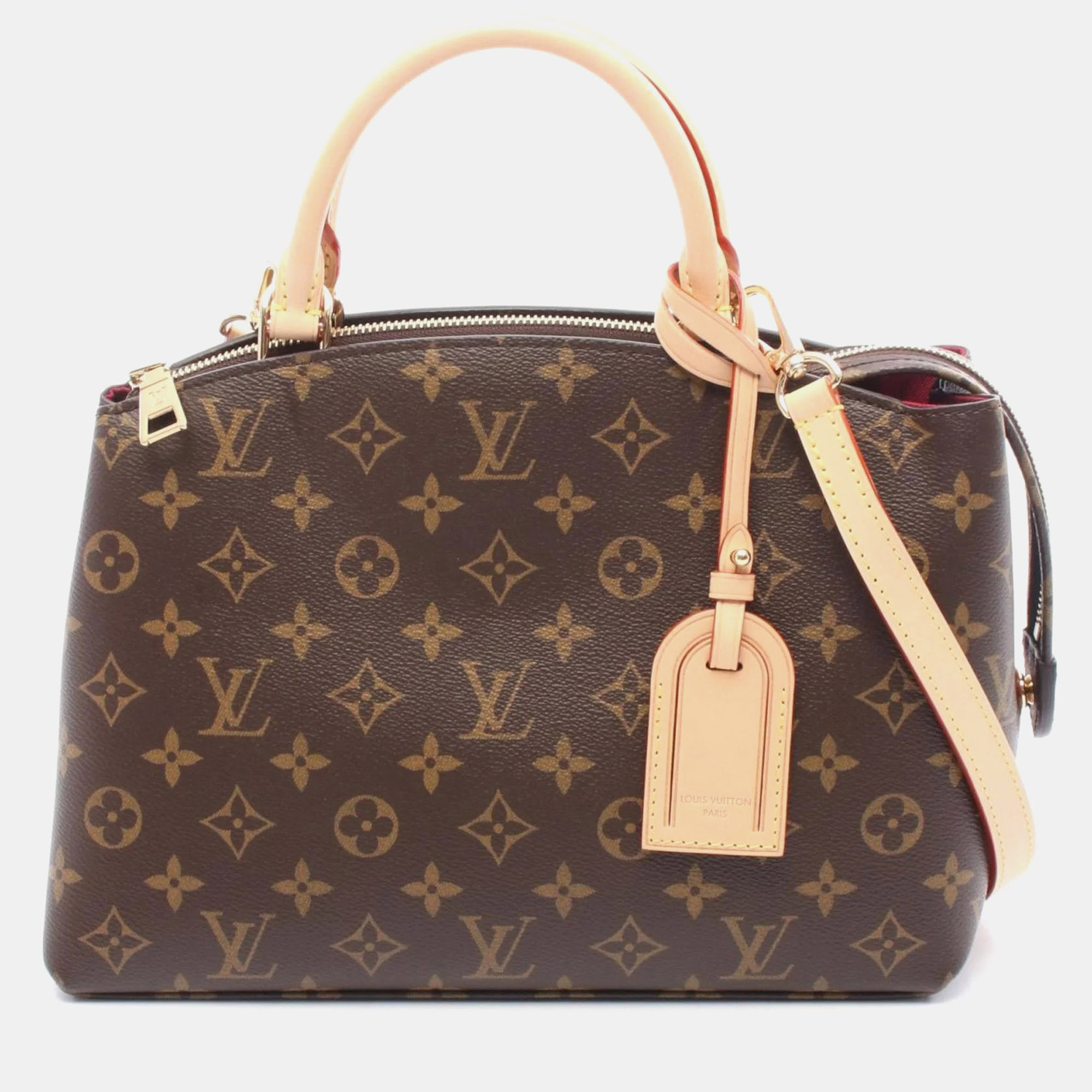 

Louis Vuitton Petit Palais Pm Handbag In Coated Canvas And Leather With Monogram Design Brown