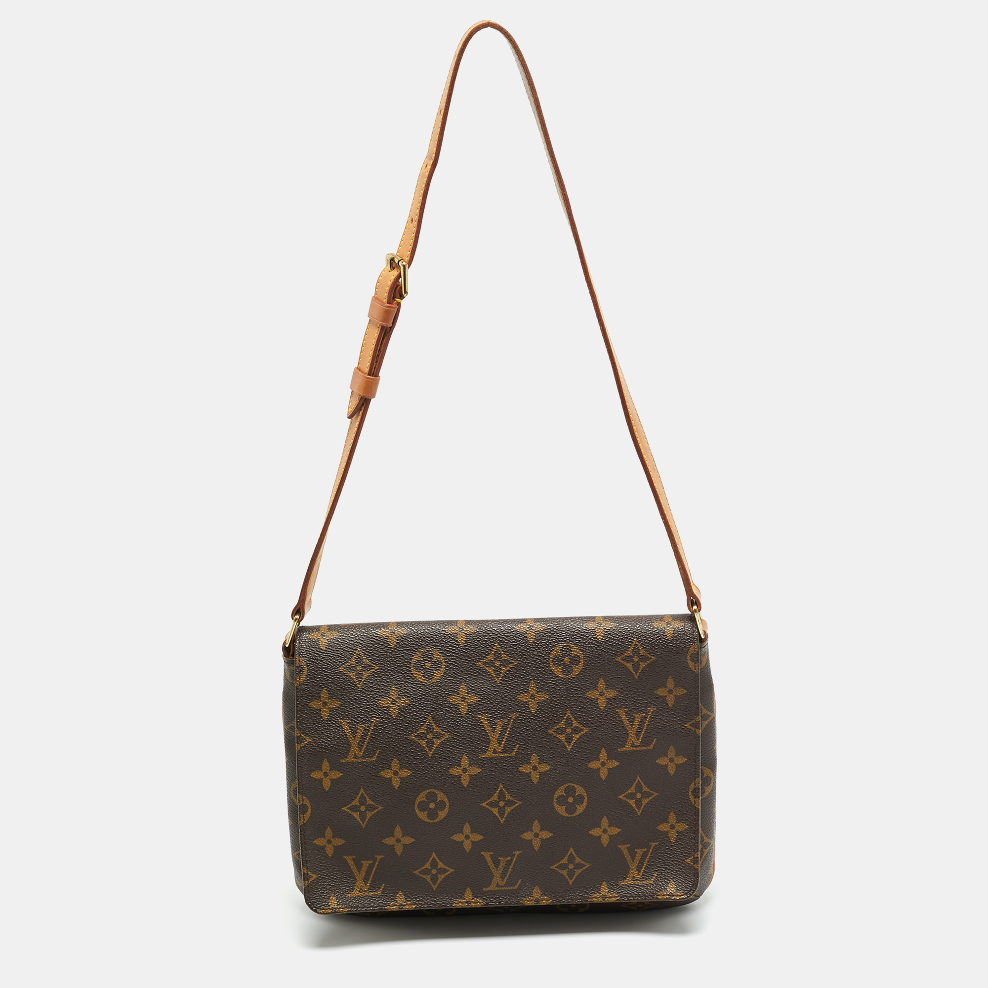 

Louis Vuitton Musette Tango Monogram Canvas Bag, Brown