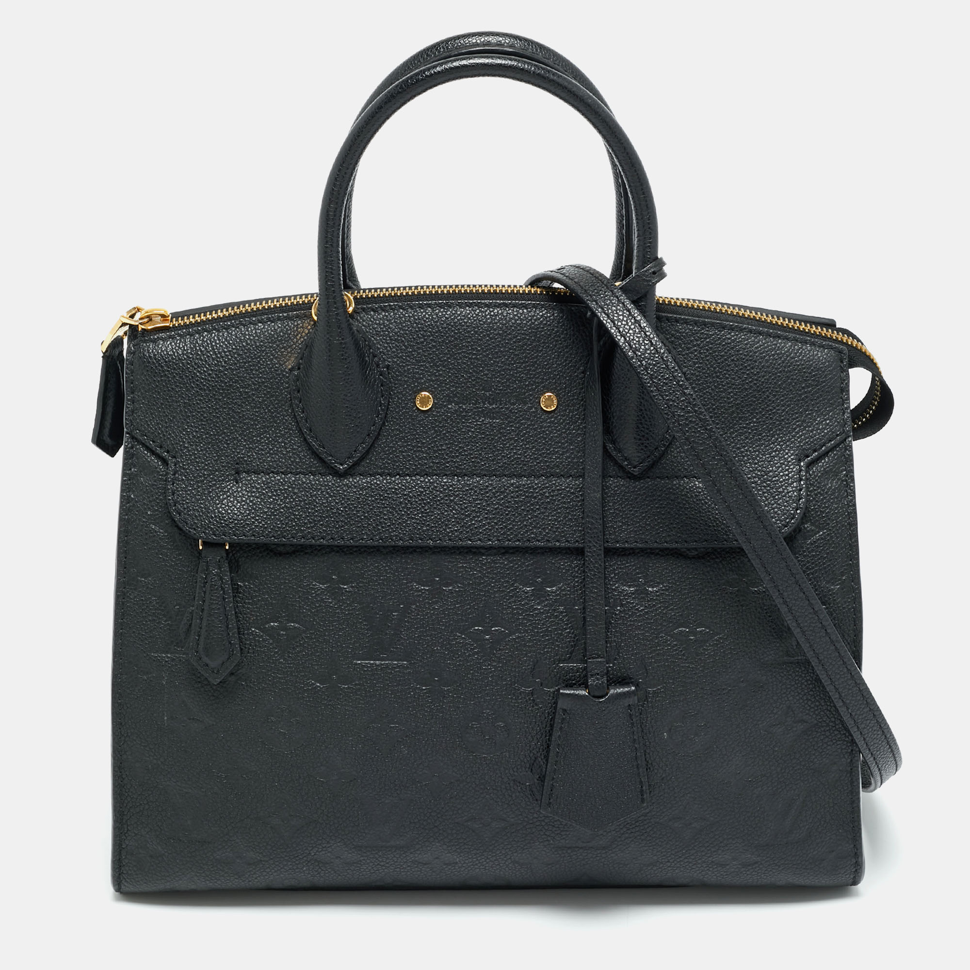 

Louis Vuitton Pont Neuf MM Black Monogram Empreinte Leather Bag