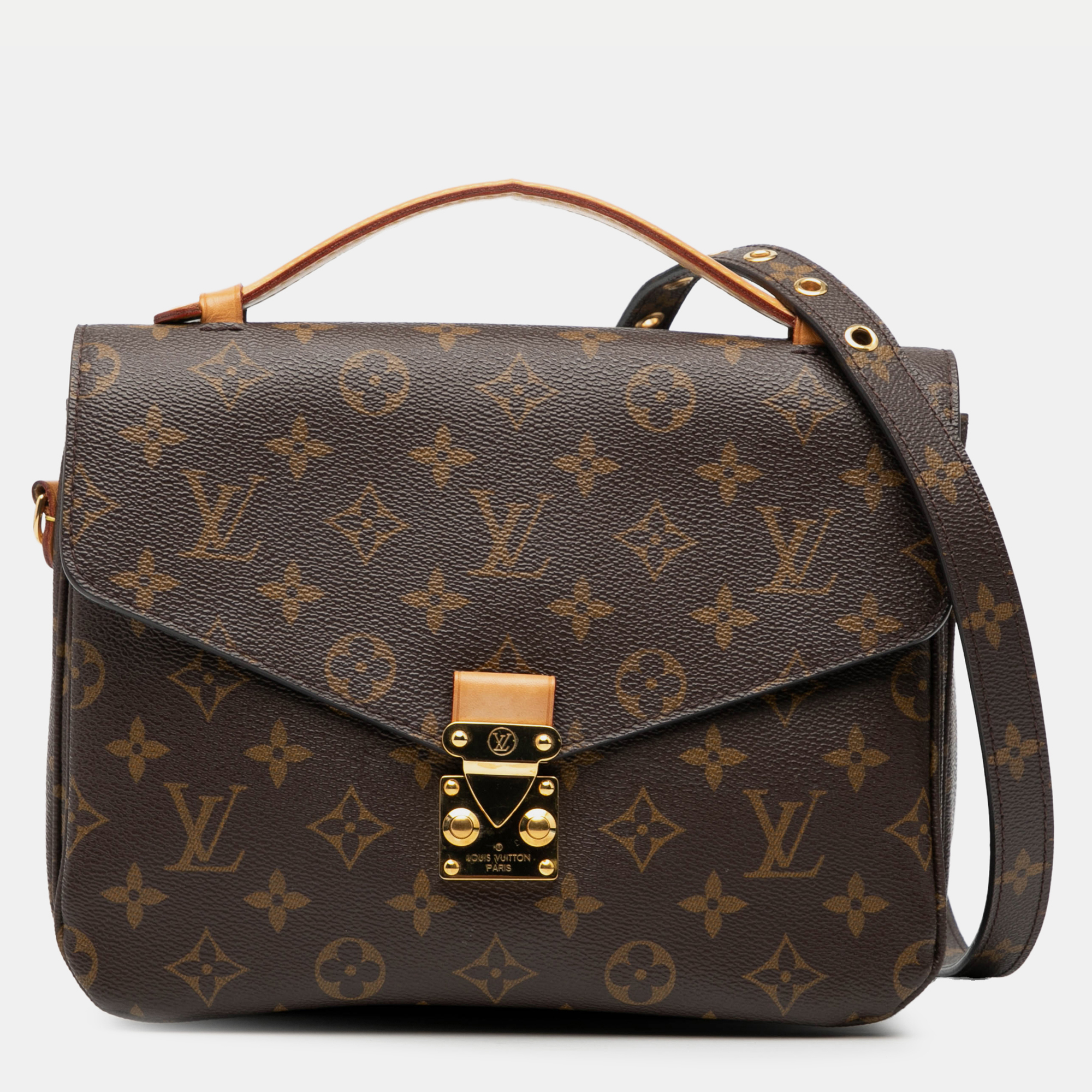

Louis Vuitton Brown Monogram Pochette Metis