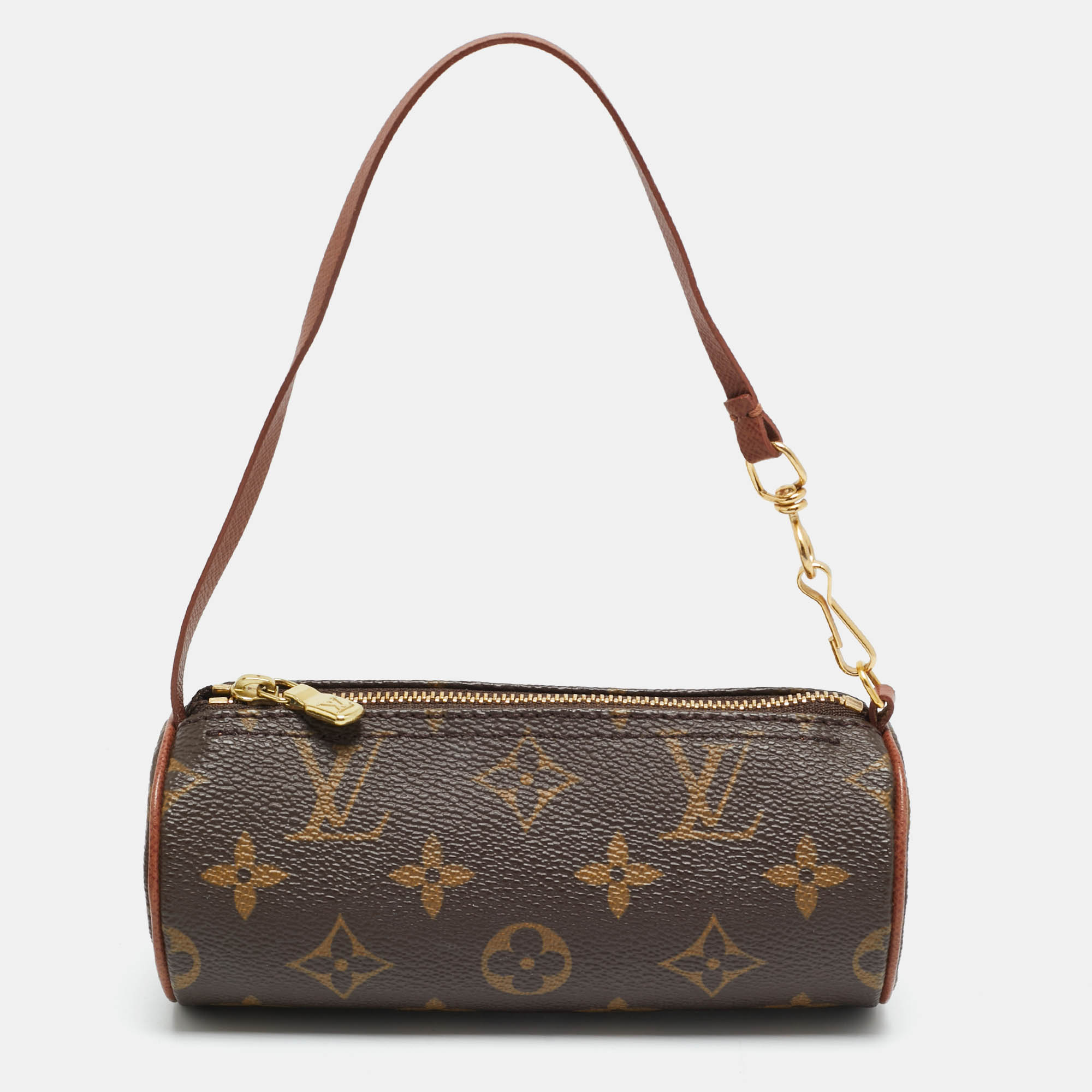 

Louis Vuitton Papillon Mini Monogram Canvas Pochette, Brown