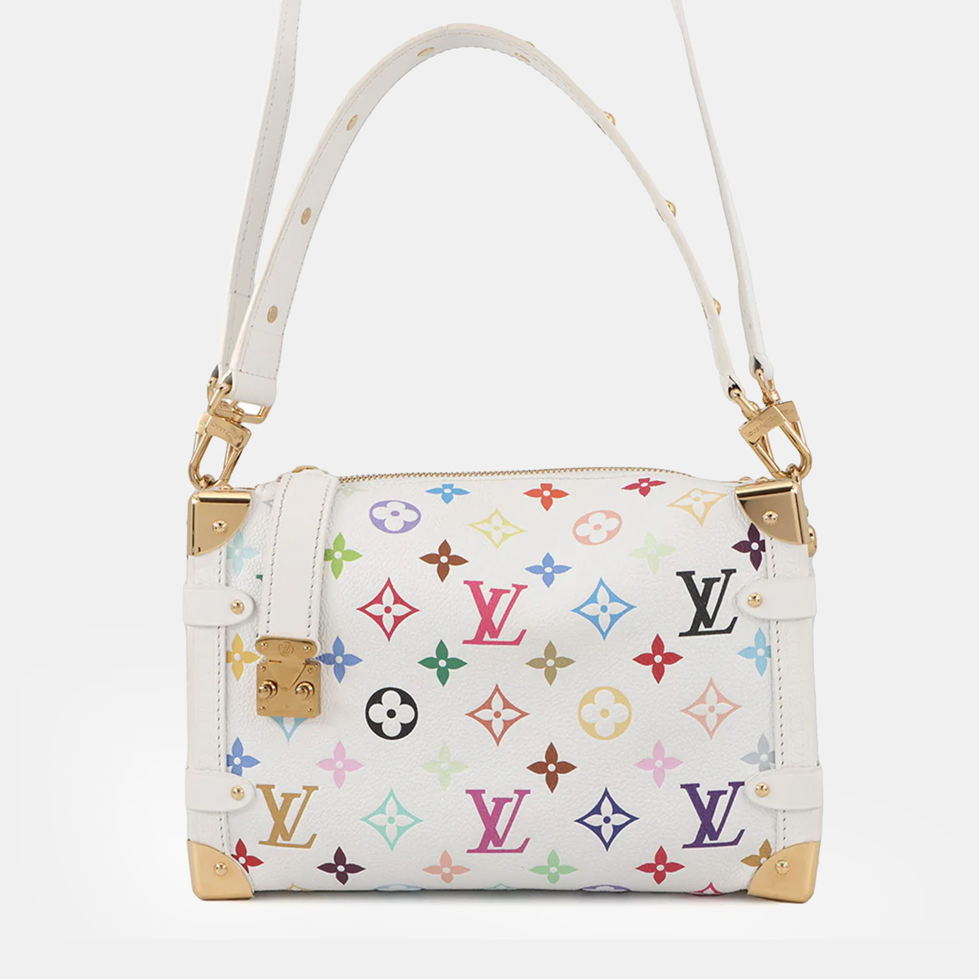 

Louis Vuitton Lv X Tm Side Trunk White Monogram Multicolor Size MM