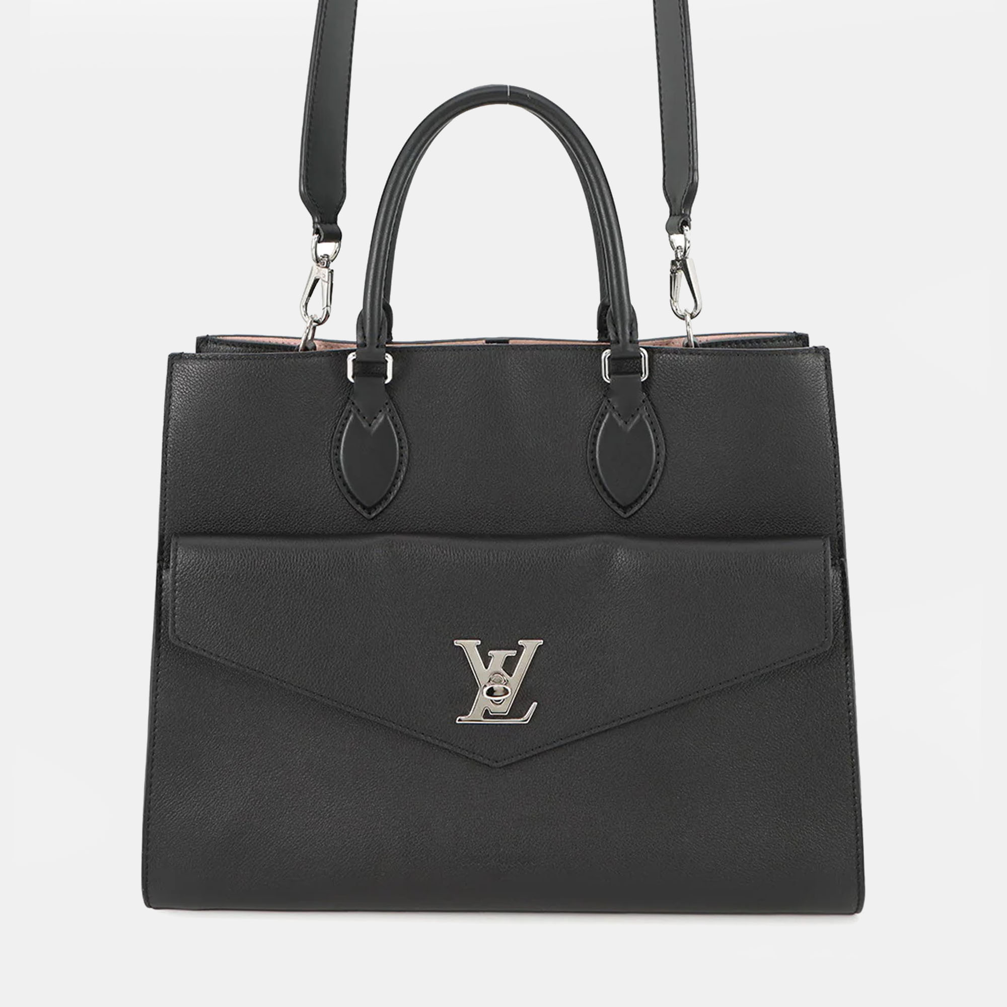 

Louis Vuitton Rock Me Tote Noir Leather Size Mm, Black