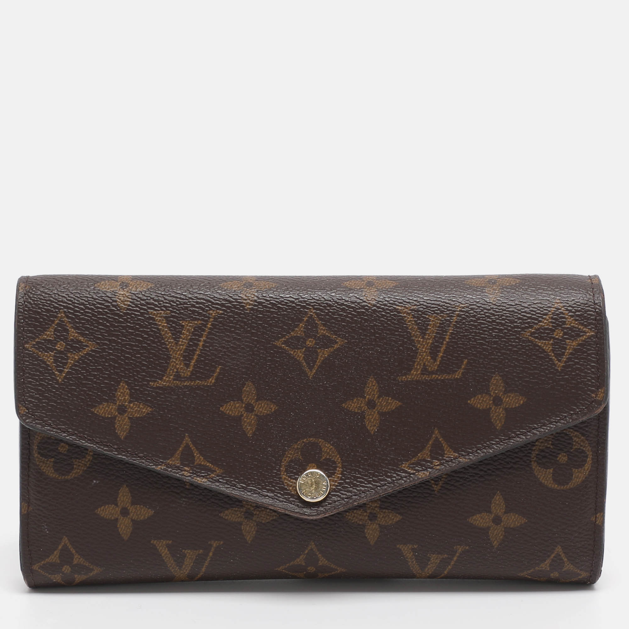 

Louis Vuitton Sarah Monogram Canvas Continental Wallet, Brown