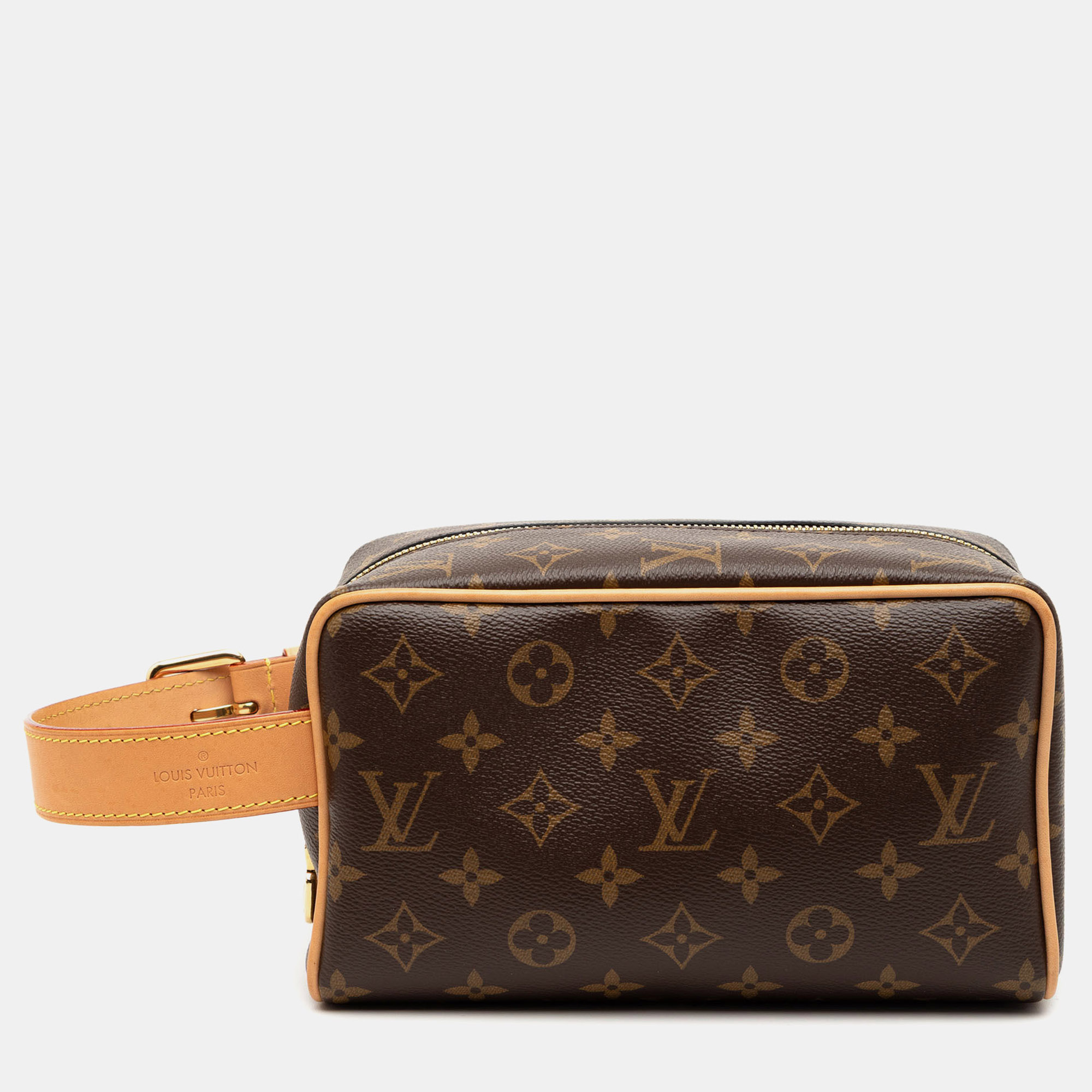 

Louis Vuitton Brown Monogram Locker Dopp Kit Clutch