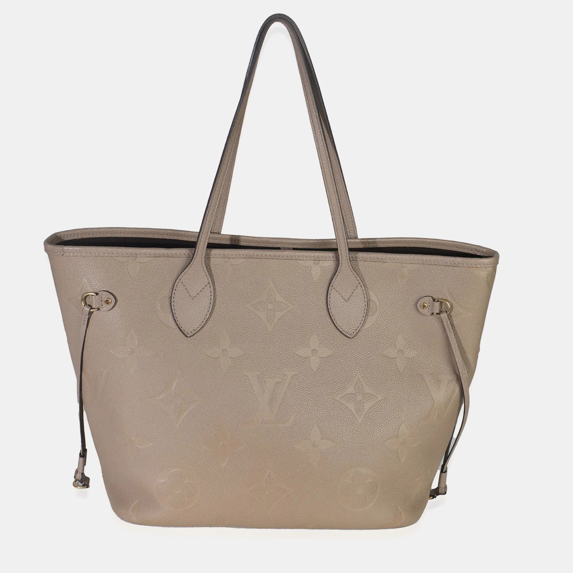 

Louis Vuitton Tourterelle Giant Monogram Empreinte Neverfull MM, Beige