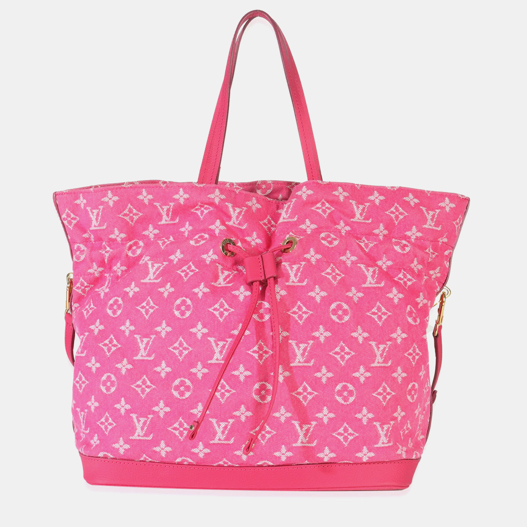 

Louis Vuitton Rose Indien Monogram Denim Noefull MM, Pink