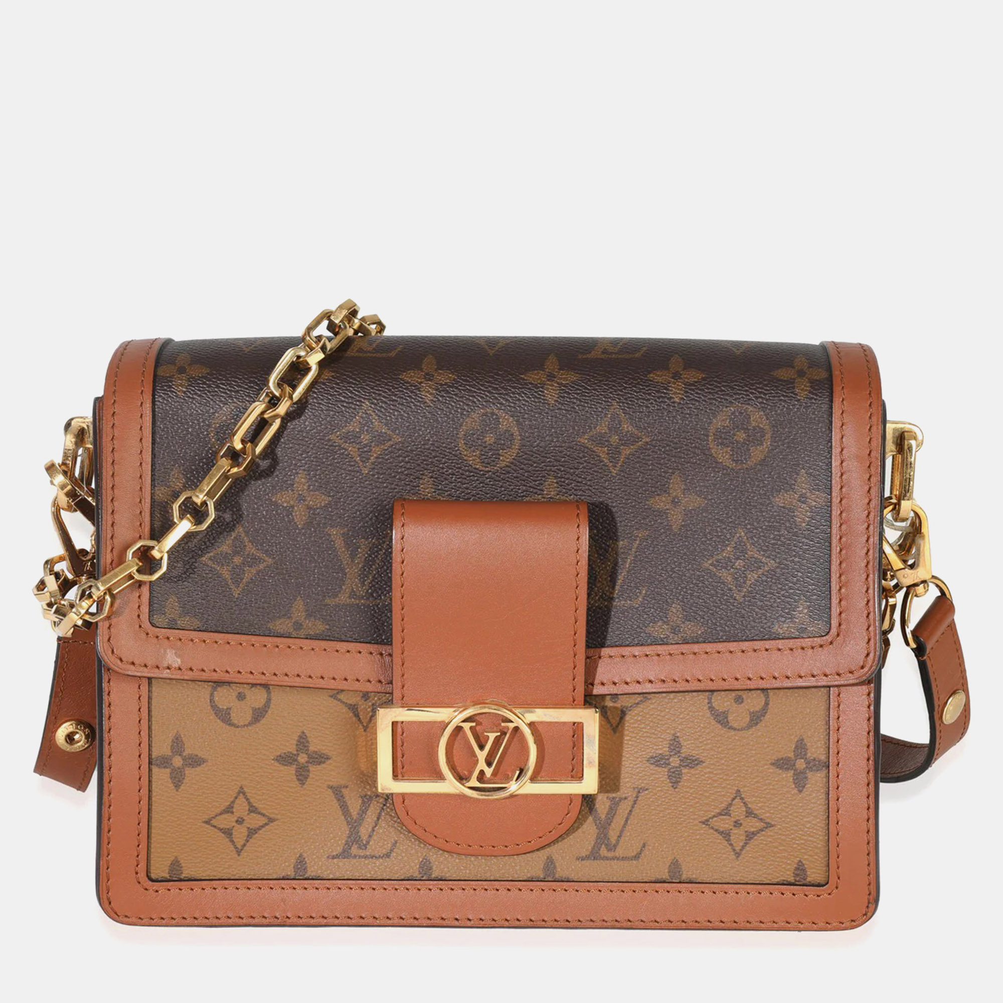 

Louis Vuitton Reverse Monogram Canvas Dauphine MM, Brown