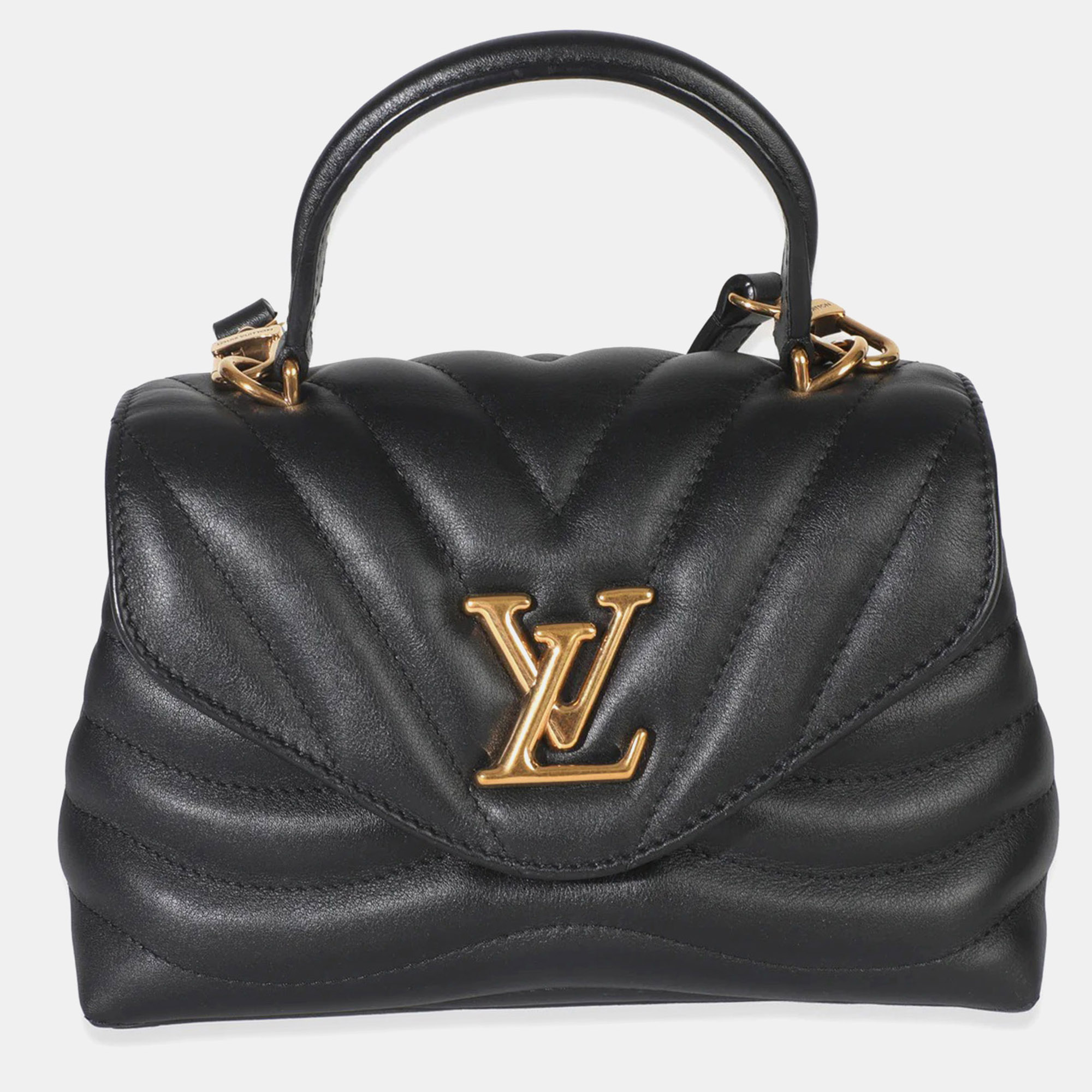 

Louis Vuitton Black Calfskin New Wave Hold Me Top Handle Bag
