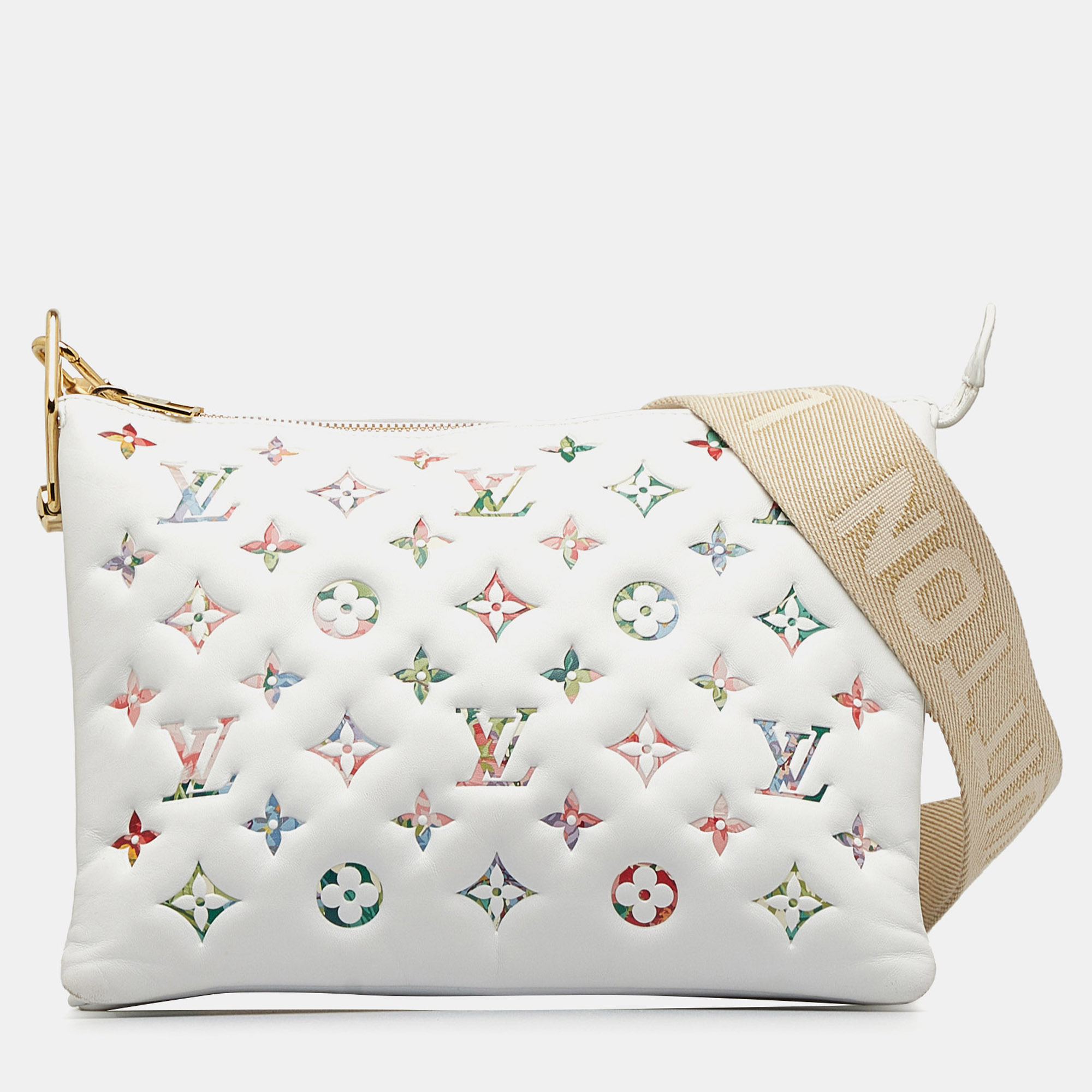 

Louis Vuitton White Monogram Garden Coussin PM