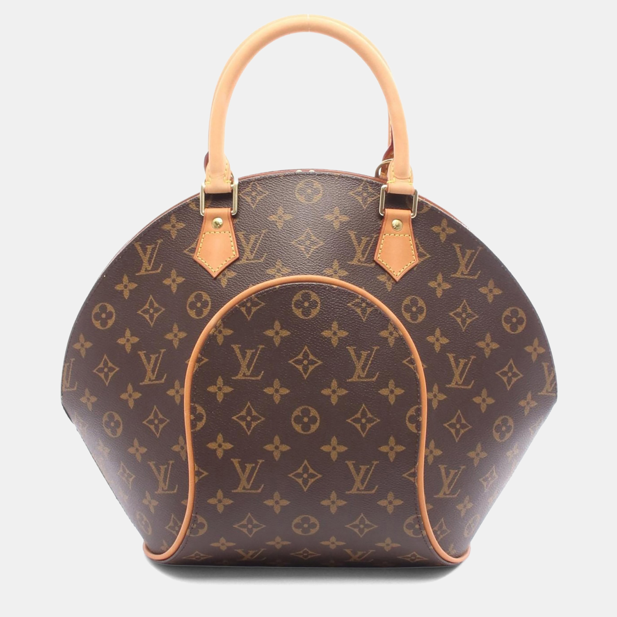 

Louis Vuitton Ellipse Brown Monogram Canvas, Leather Top Handle Bag