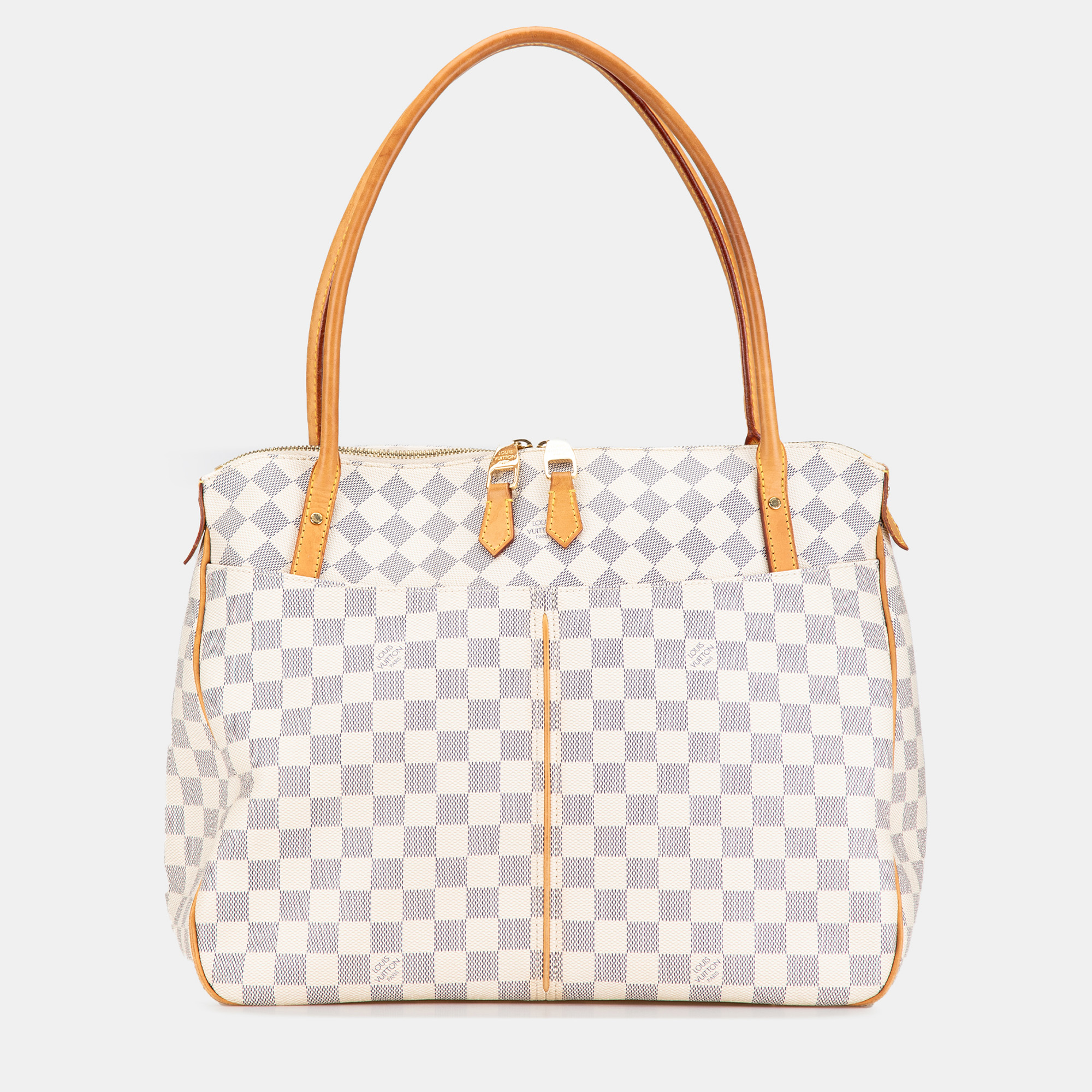 

Louis Vuitton White Damier Azur Figheri GM