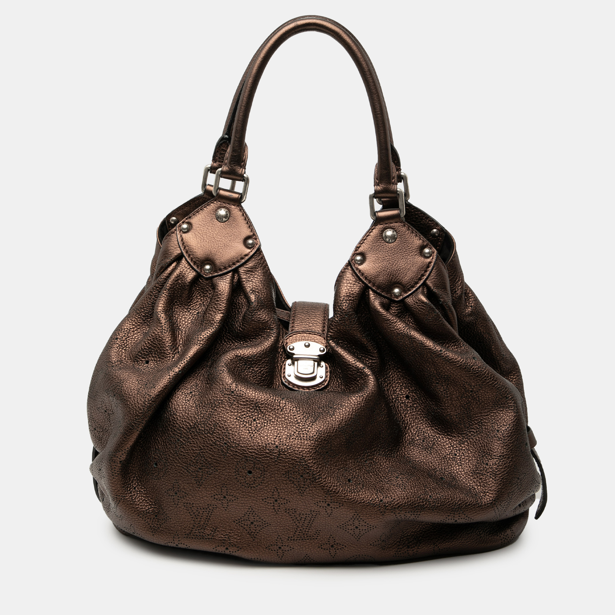 

Louis Vuitton Brown Monogram Mahina  Hobo